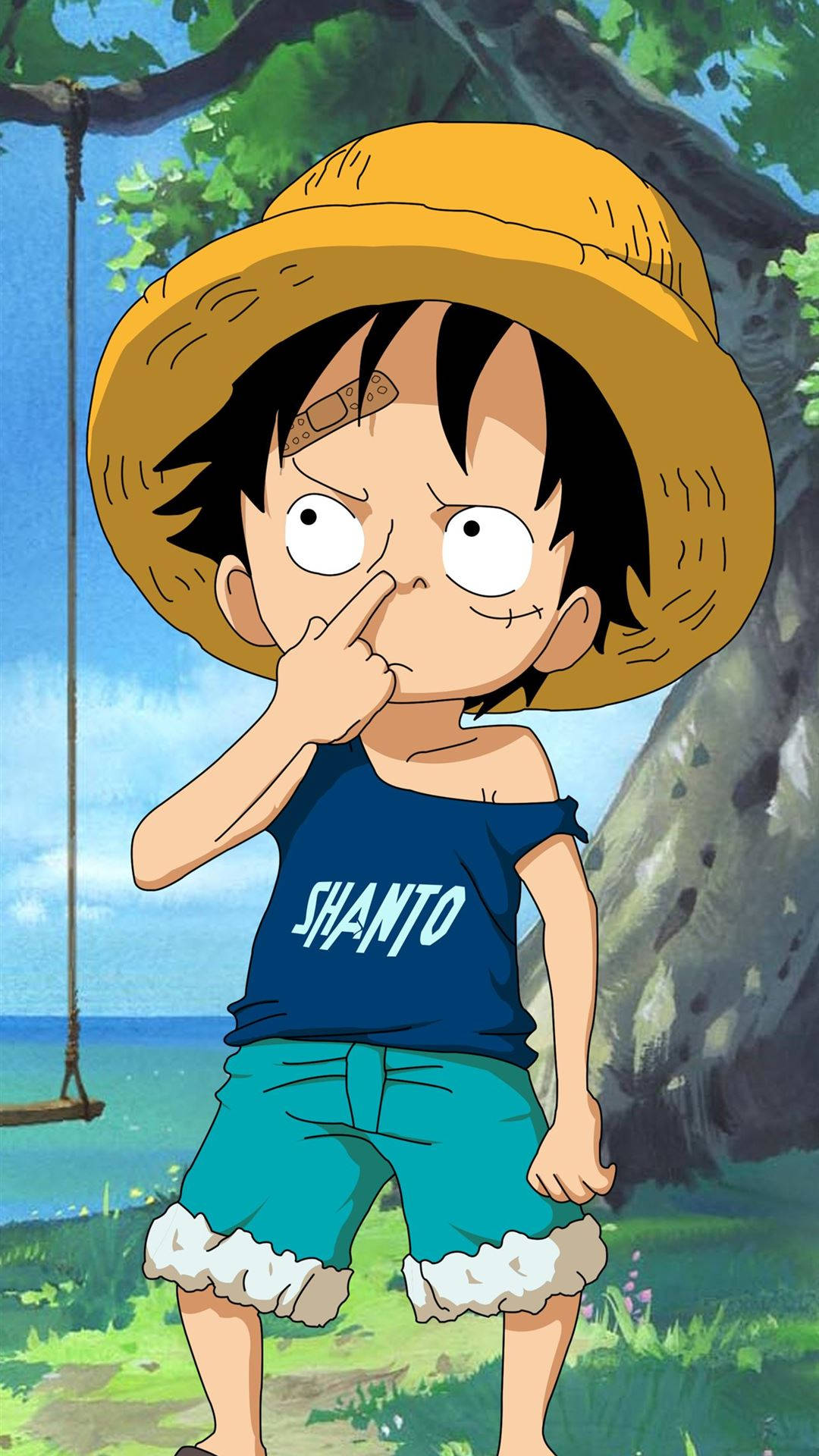 ลูฟี่ตอนเด็ก One Piece iPhone วอลเปเปอร์