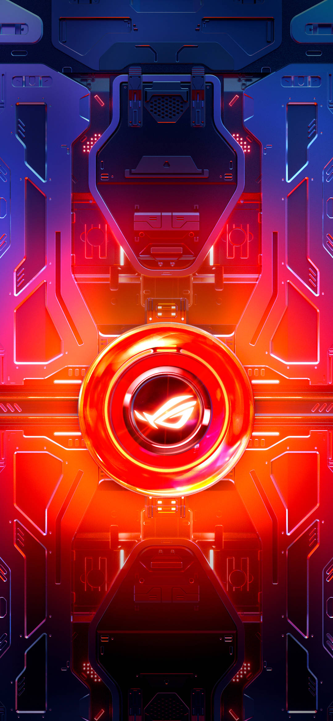 วงกลมสีแดง Asus ROG Phone วอลเปเปอร์