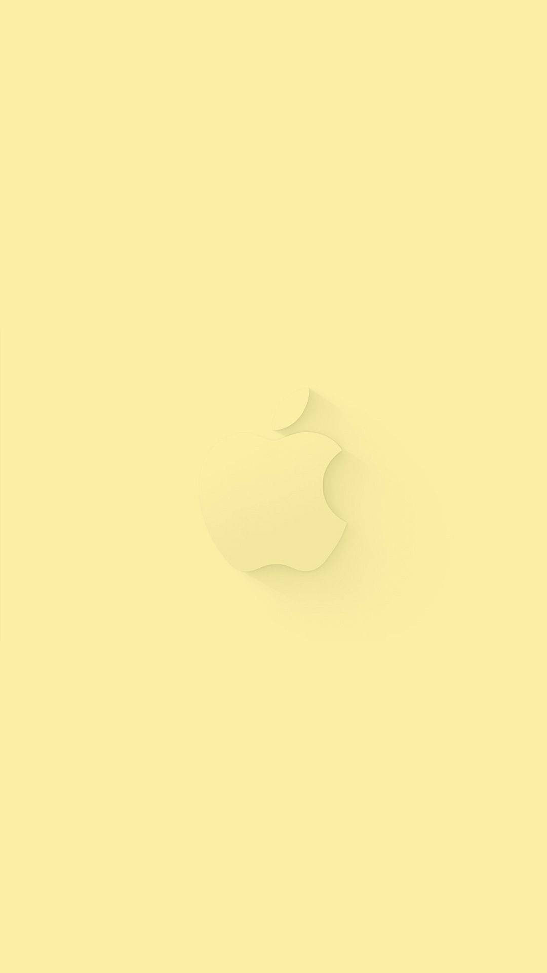 วอลเปเปอร์ Apple สีเหลืองสวยงามสำหรับ iPhone 11 วอลเปเปอร์
