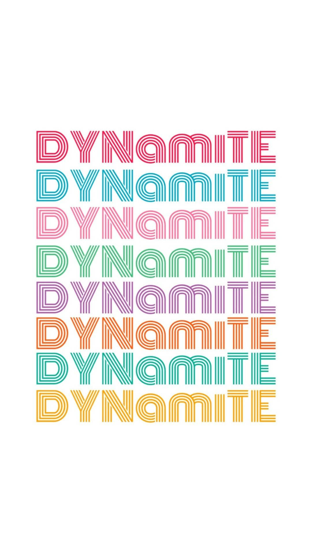 วอลเปเปอร์ BTS Dynamite สีขาวเท่ สำหรับโทรศัพท์ วอลเปเปอร์
