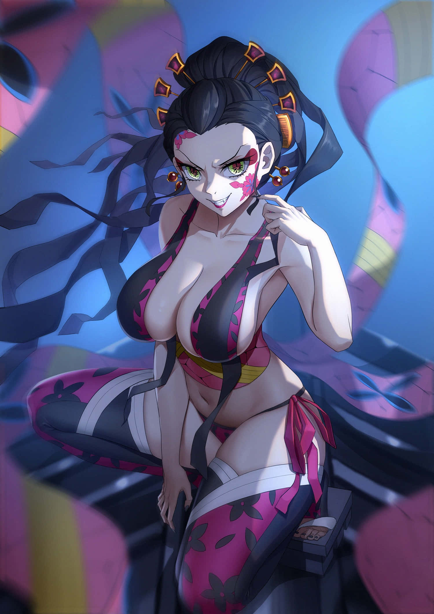 วอลเปเปอร์ Daki 4K จาก Demon Slayer วอลเปเปอร์