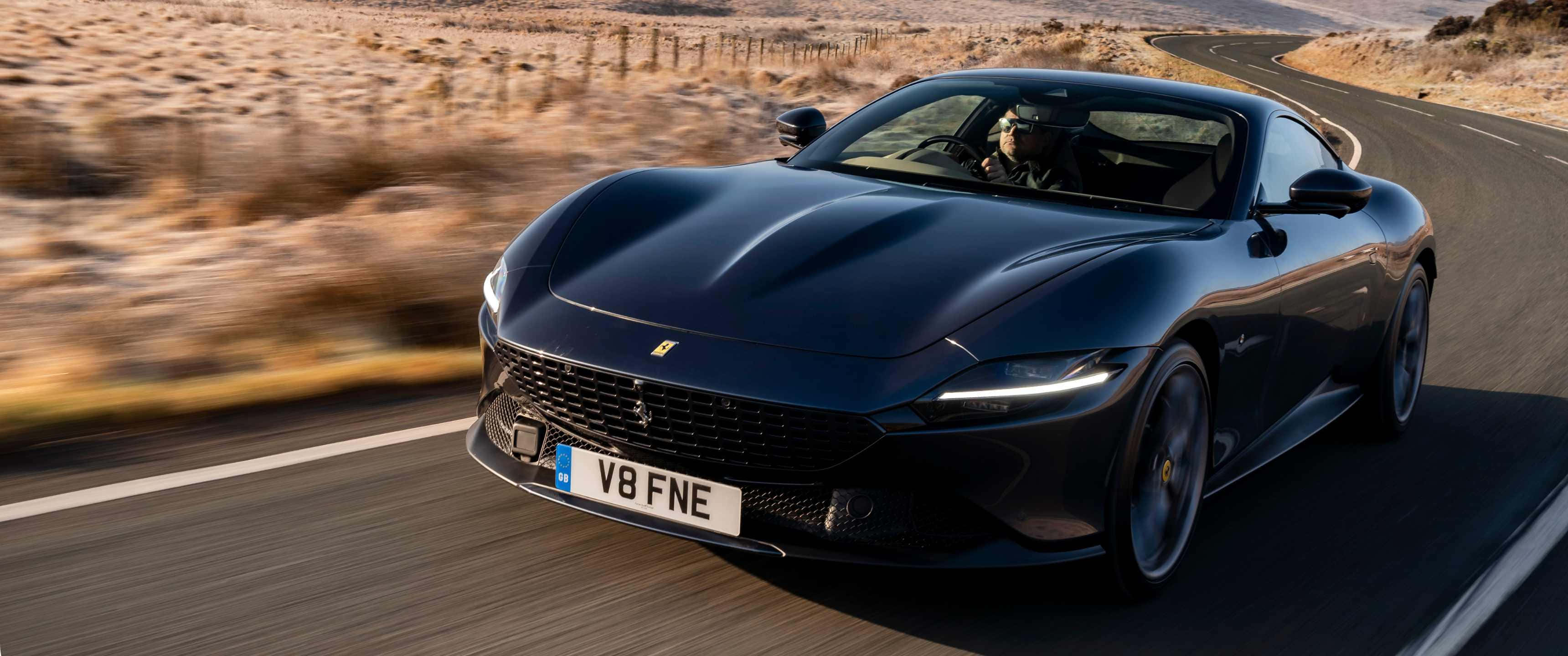 วอลเปเปอร์ Ferrari Roma ความละเอียด 3440x1440p วอลเปเปอร์