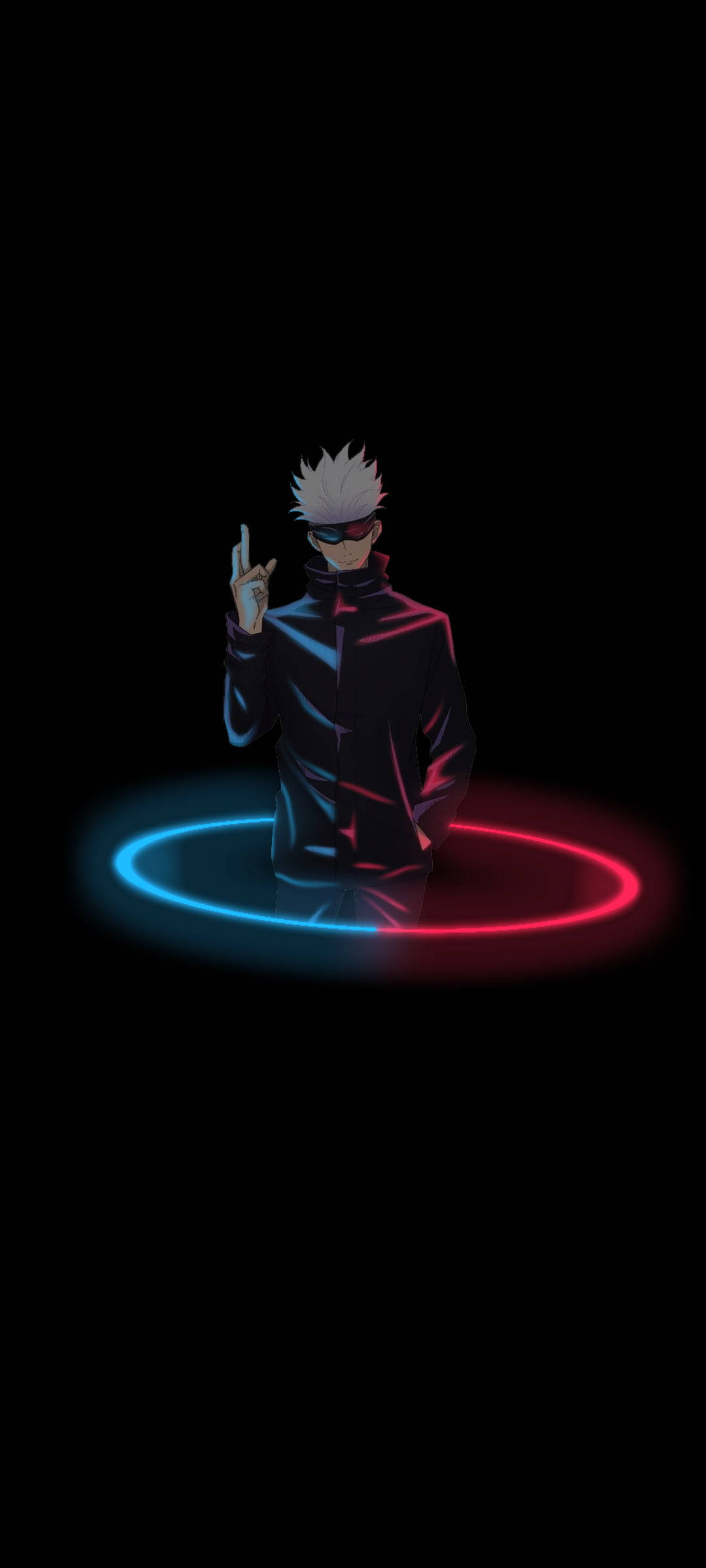 วอลเปเปอร์ Gojo สีนีออน Jujutsu Kaisen สำหรับ iPhone วอลเปเปอร์