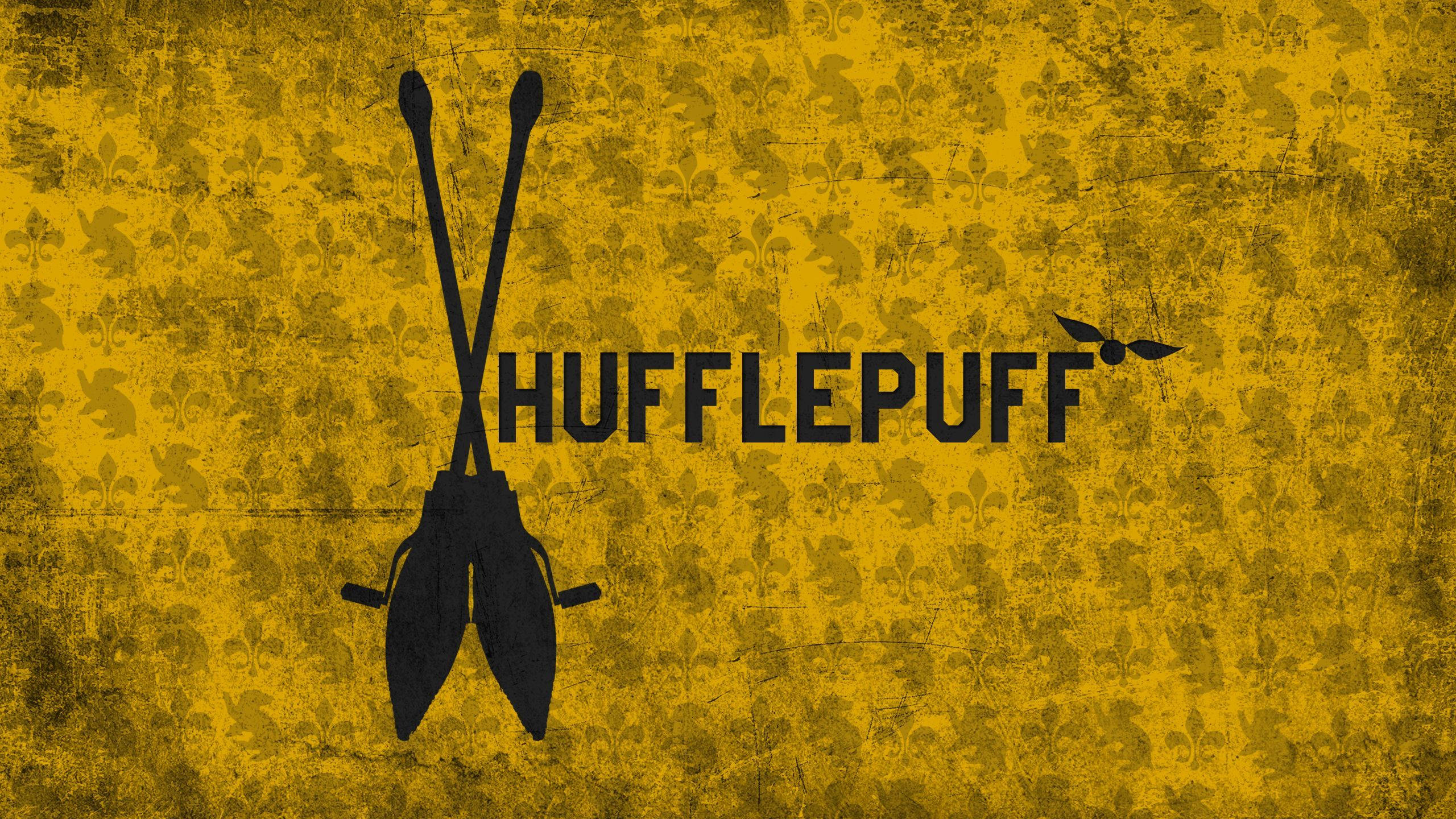 วอลเปเปอร์ Hufflepuff Quidditch Logo Harry Potter สำหรับแล็ปท็อป วอลเปเปอร์