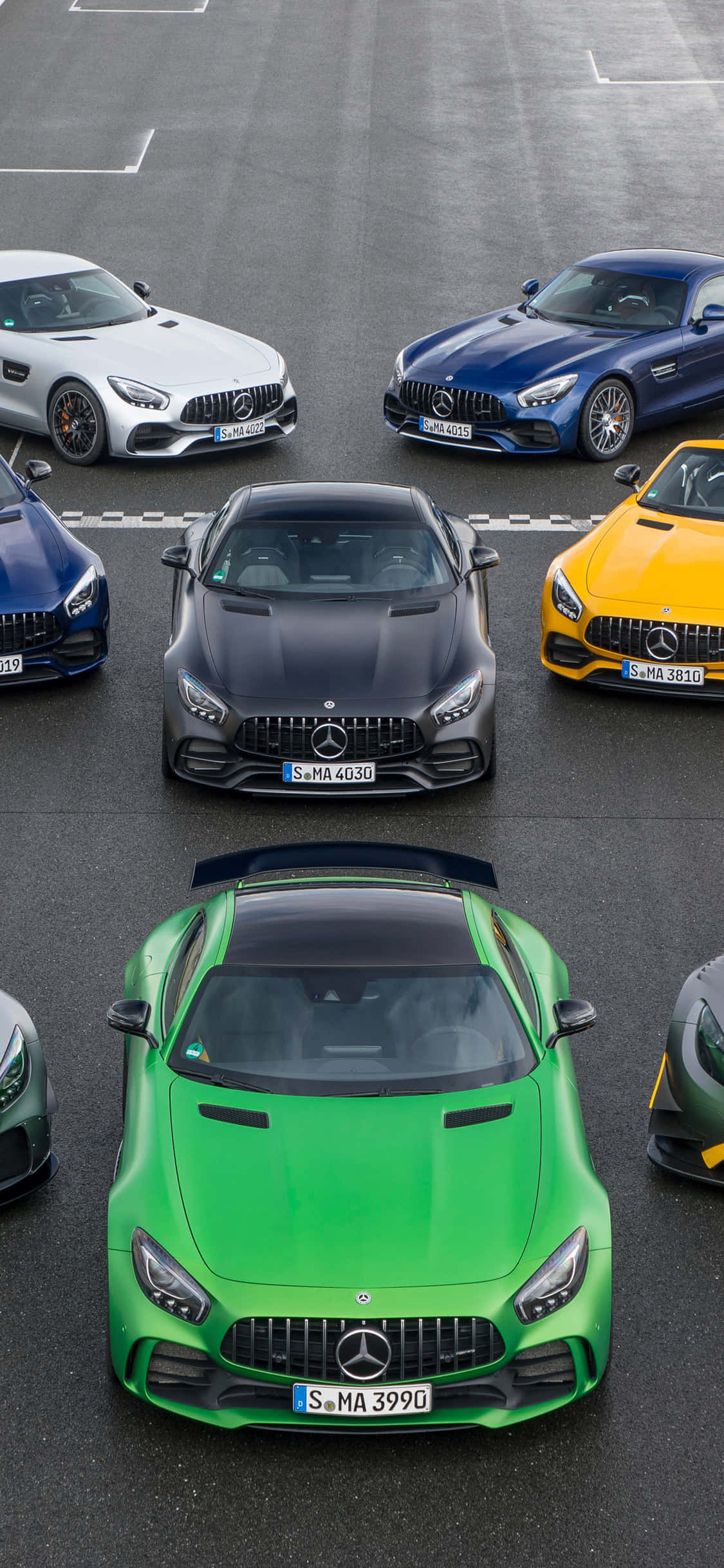 วอลเปเปอร์ iPhone X สุดหรูพร้อม AMG GT-R วอลเปเปอร์