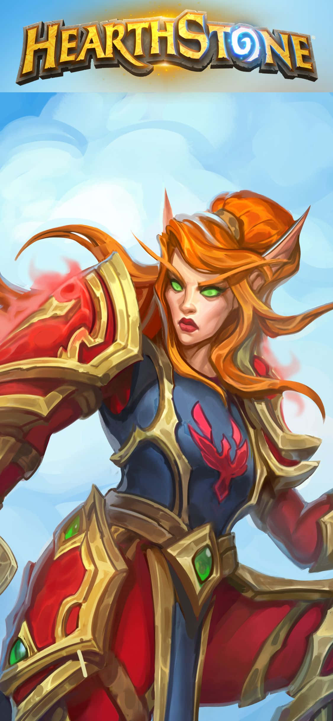 สกิน Lady Liadrin พื้นหลัง Hearthstone iPhone XS วอลเปเปอร์