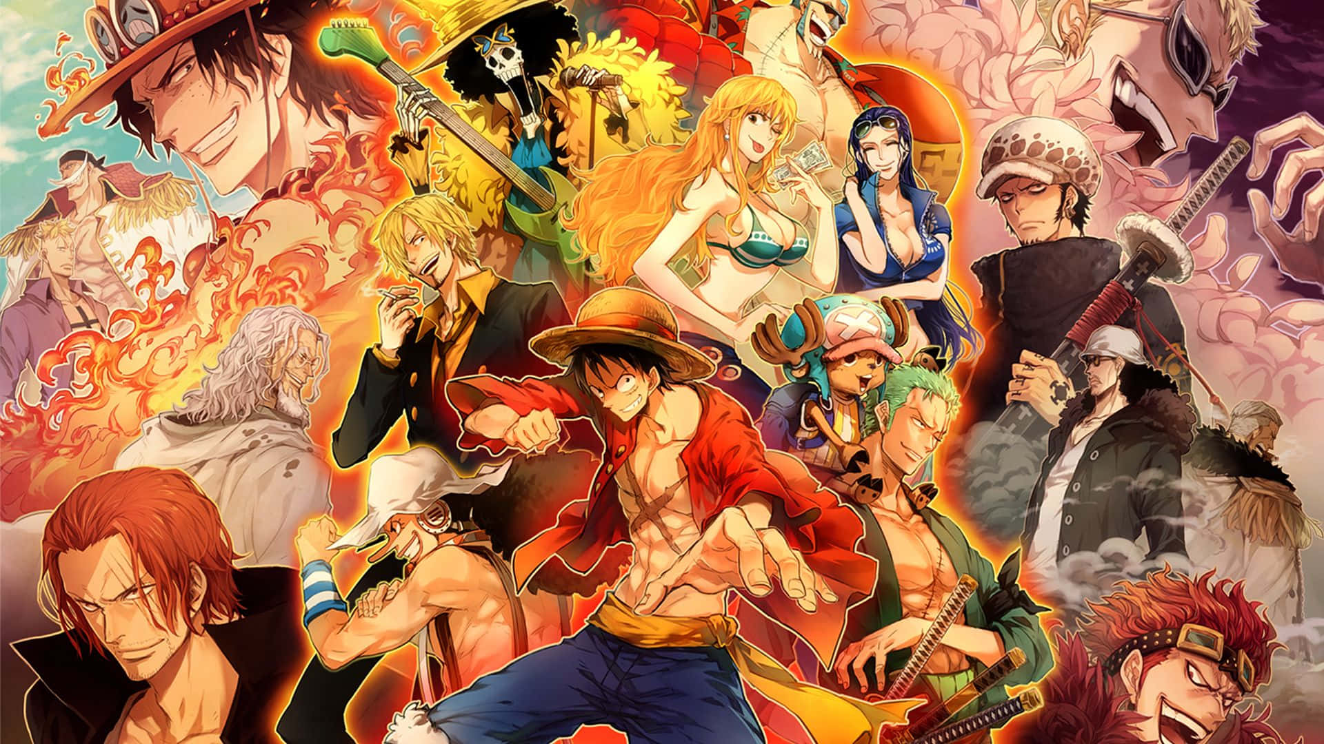 วอลเปเปอร์ One Piece รวมตัวละครทุกตัว HD สุดเท่ วอลเปเปอร์