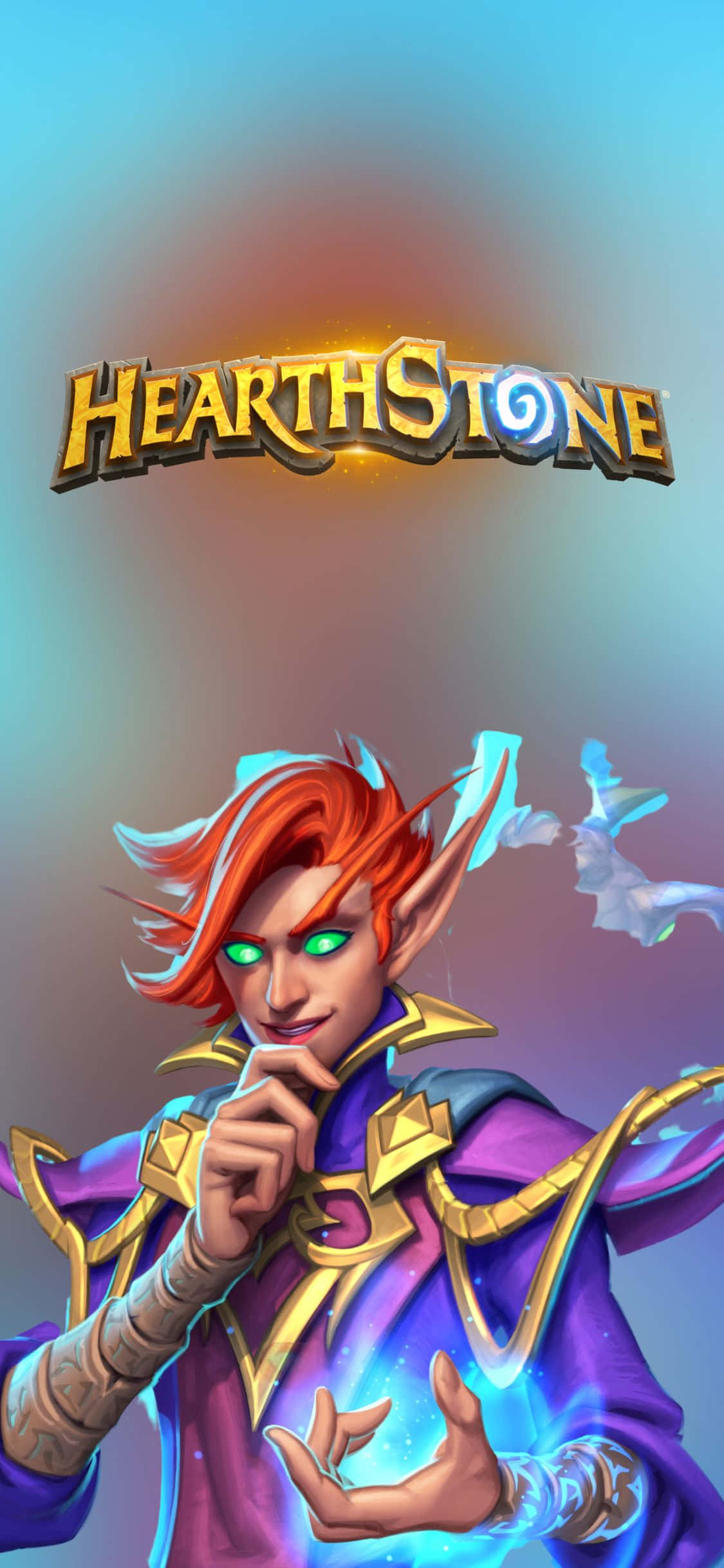พื้นหลัง Varden Dawngrasp สำหรับ iPhone XS Hearthstone วอลเปเปอร์