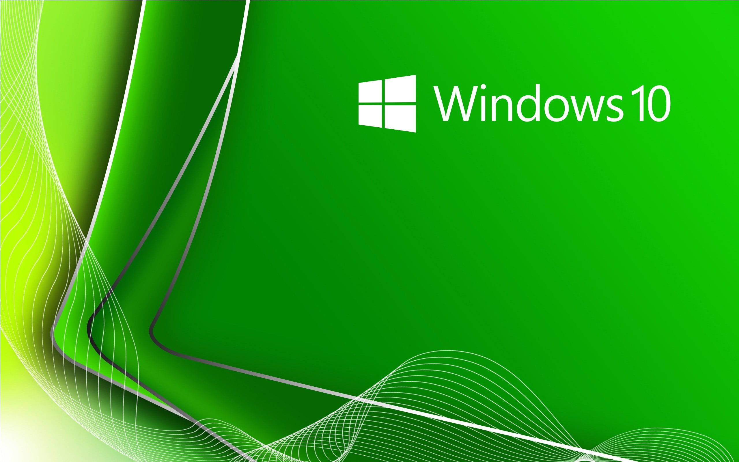 วอลเปเปอร์ Windows 10 สีเขียวต้นฉบับ วอลเปเปอร์