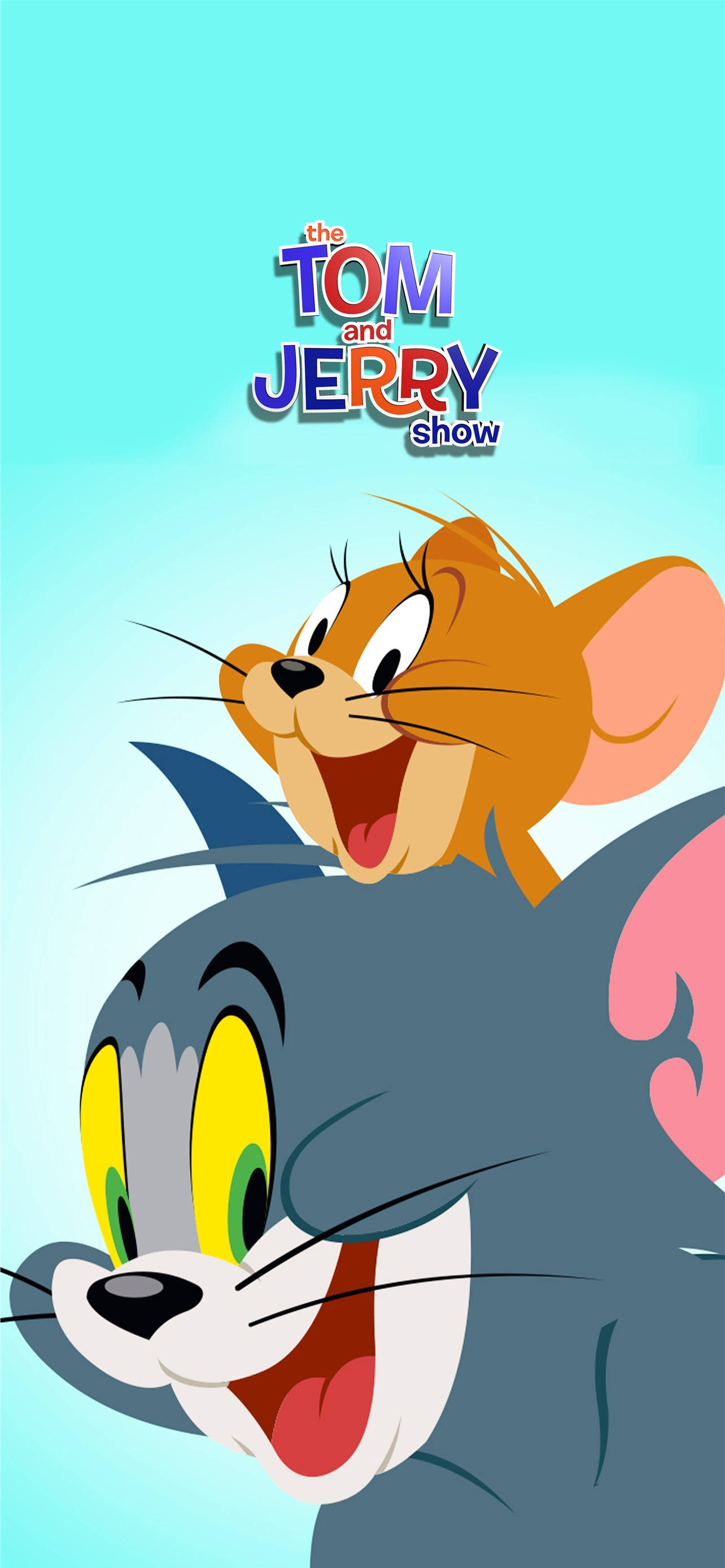 วอลเปเปอร์การ์ตูน Tom And Jerry ร่าเริง วอลเปเปอร์