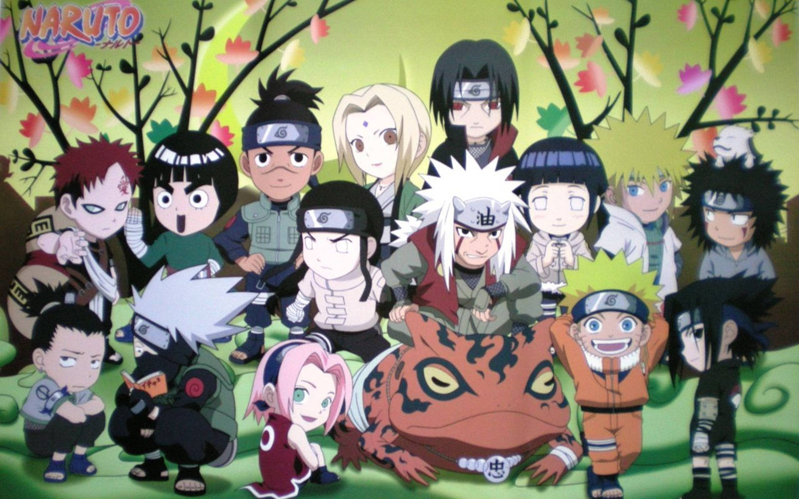วอลเปเปอร์นารูโตะจิบิสุดน่ารักสำหรับแล็ปท็อป วอลเปเปอร์