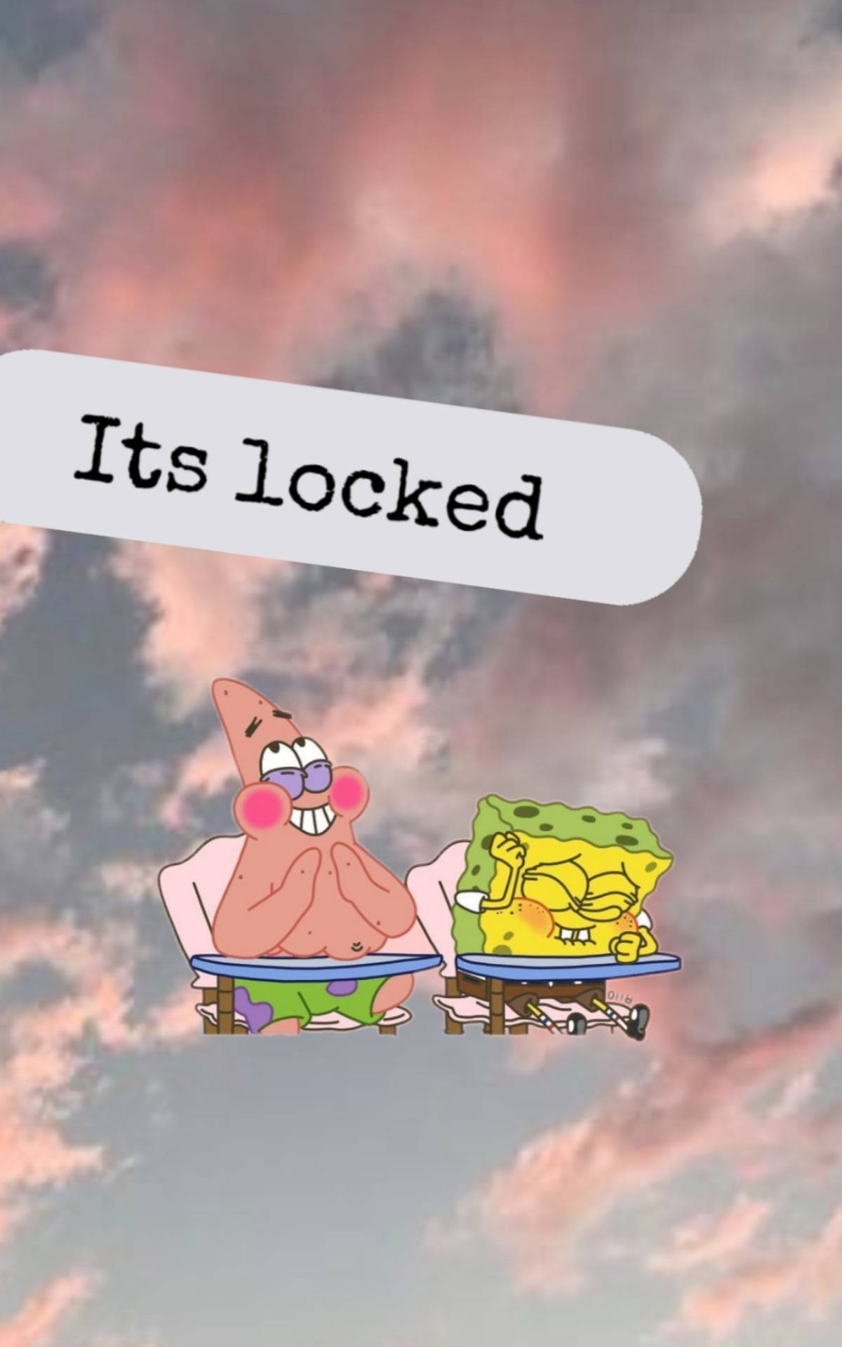 วอลเปเปอร์หน้าจอตลกของ SpongeBob แนวสวยงาม วอลเปเปอร์