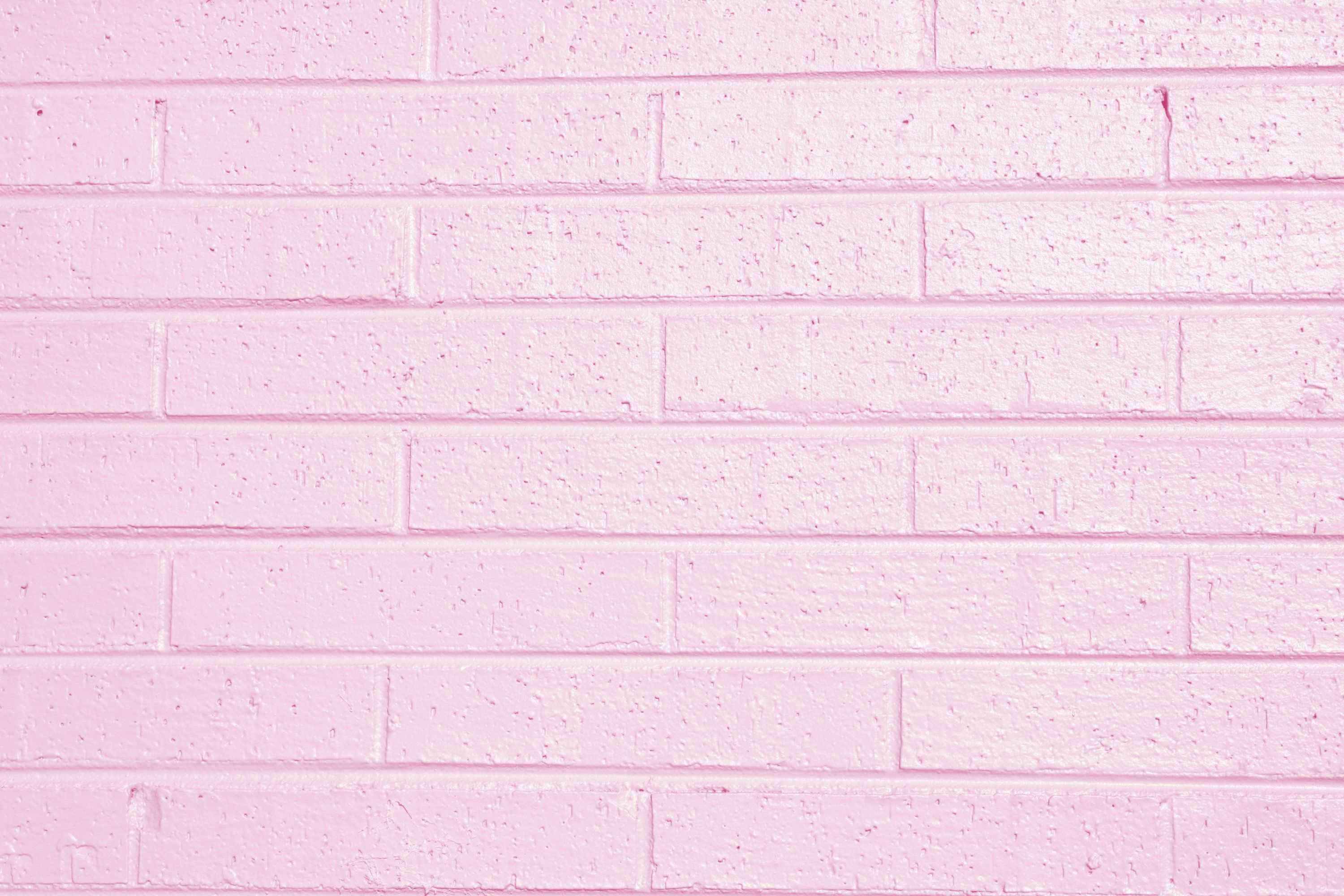 วอลเปเปอร์อิฐสีชมพูสไตล์ aesthetic สำหรับ iPhone วอลเปเปอร์