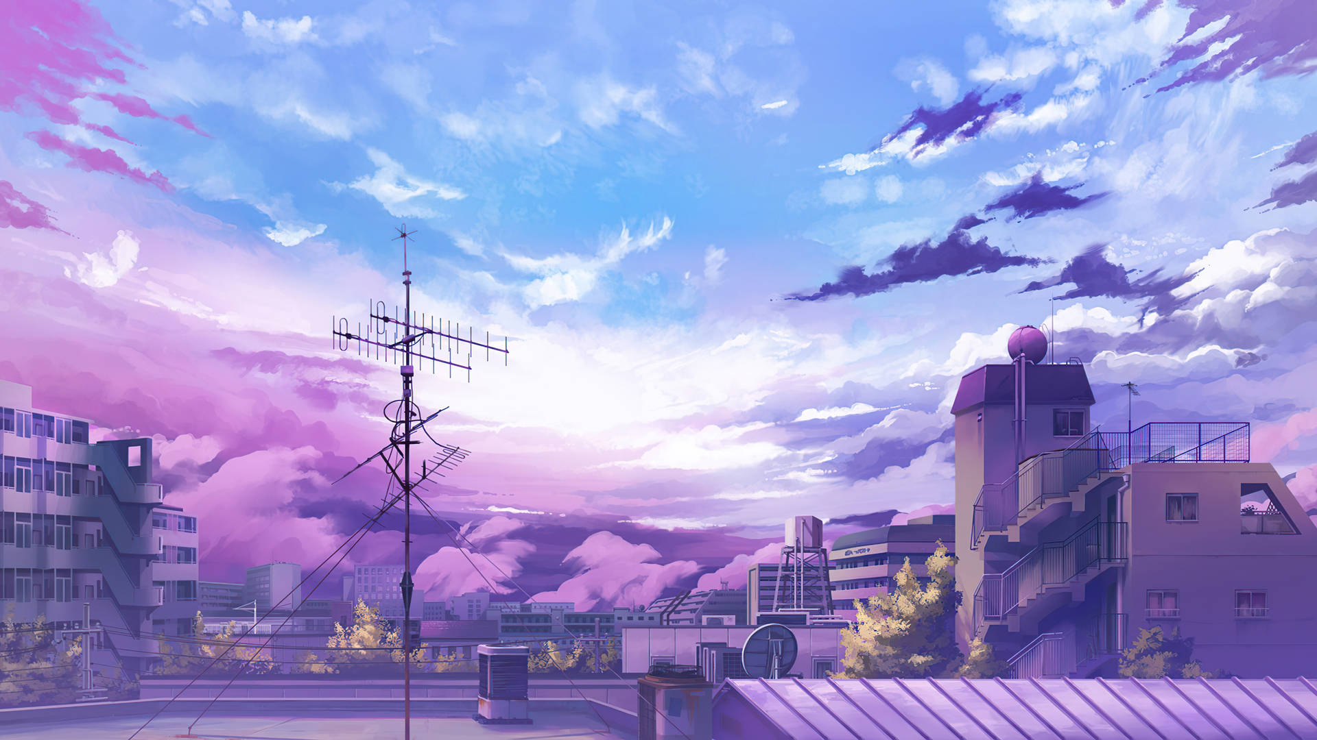 วอลเปเปอร์แท็บเล็ต Galaxy แนวอนิเมะฉากกาแล็กซี — อนิเมะแนวสวยงาม GIF วอลเปเปอร์