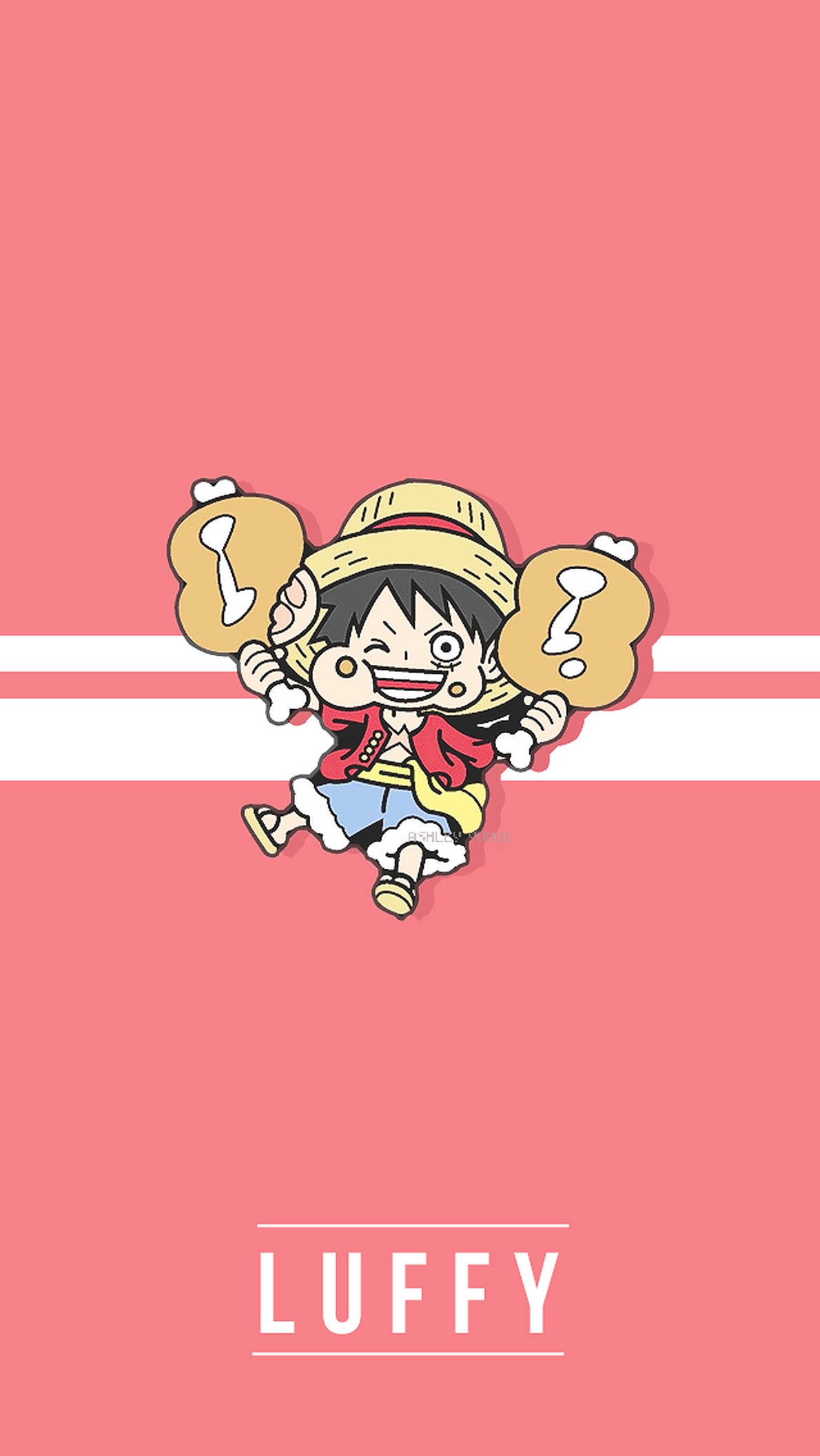 วันพีช ลูฟี่น่ารัก ไอโฟน วอลเปเปอร์