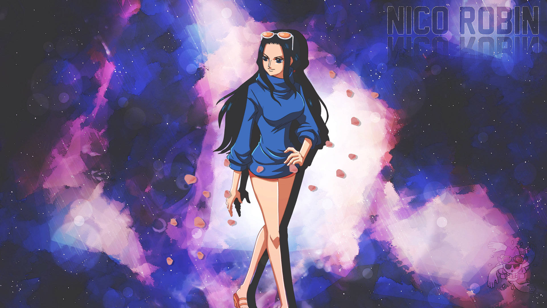 วันพีช ไลฟ์ นิโค โรบิน — อนิเมะแนวสวยงาม GIF วอลเปเปอร์