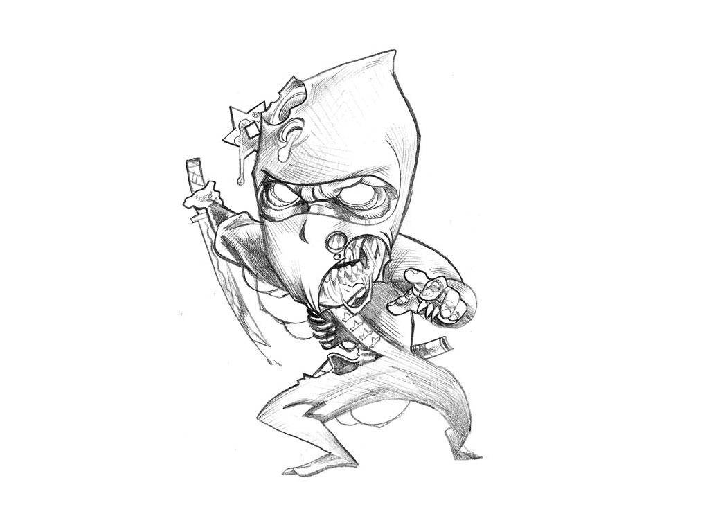 วาดสุดเท่ ซอมบี้นินจา วอลเปเปอร์