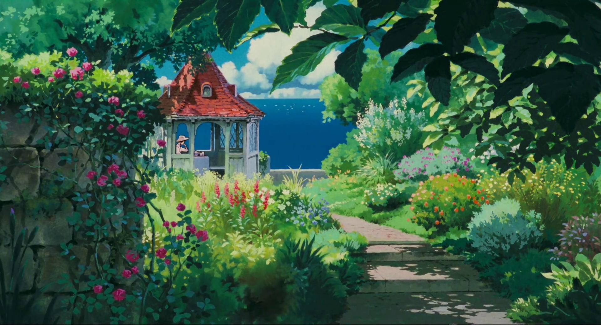 วอลเปเปอร์วิวทะเลสไตล์อาร์ตสวยงาม — สุนทรียภาพศิลปะ GIF วอลเปเปอร์