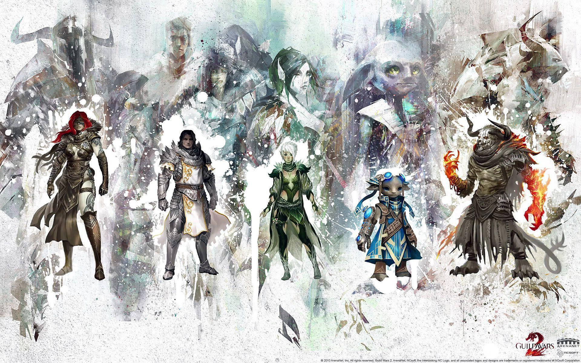 ศิลปะนามธรรม Guild Wars 2 วอลเปเปอร์