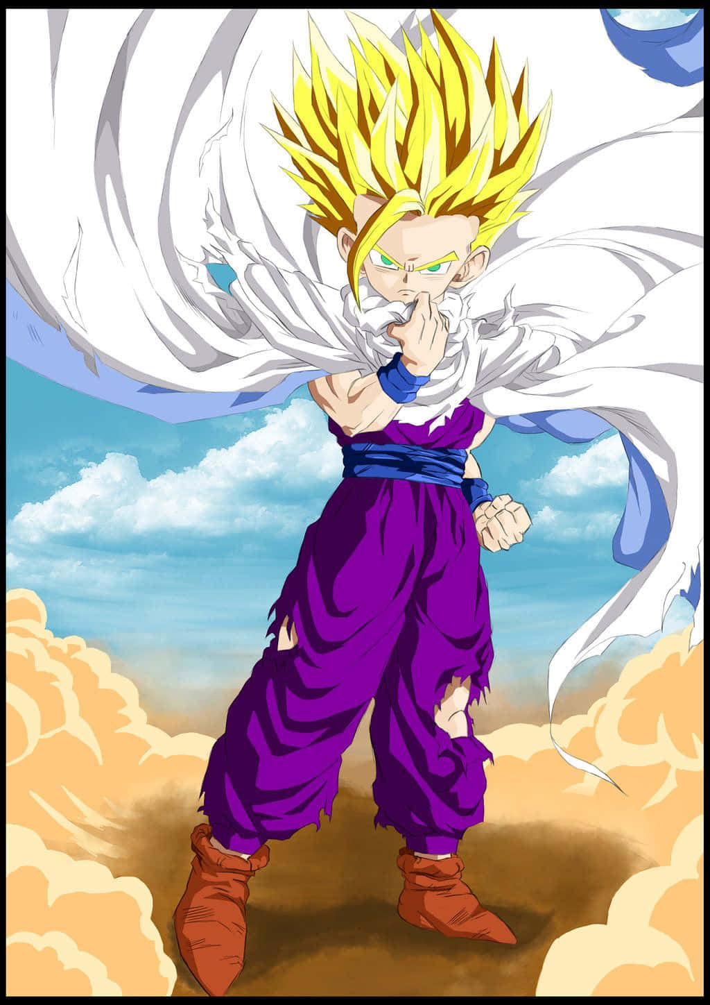 Teen Gohan — ดราก้อนบอล Z GIF วอลเปเปอร์