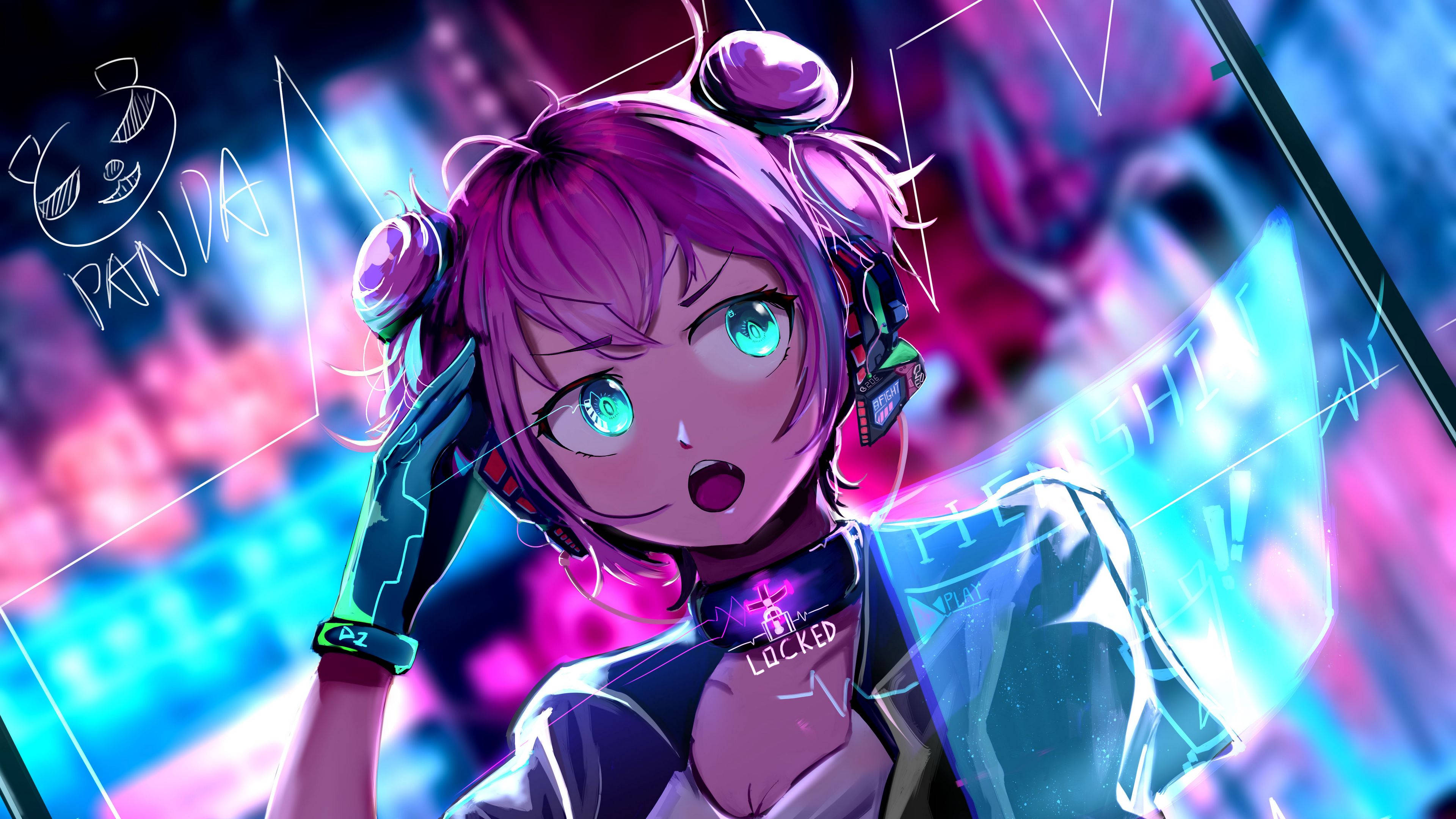 ศิลปะอนิเมะ 4K Sayori วอลเปเปอร์