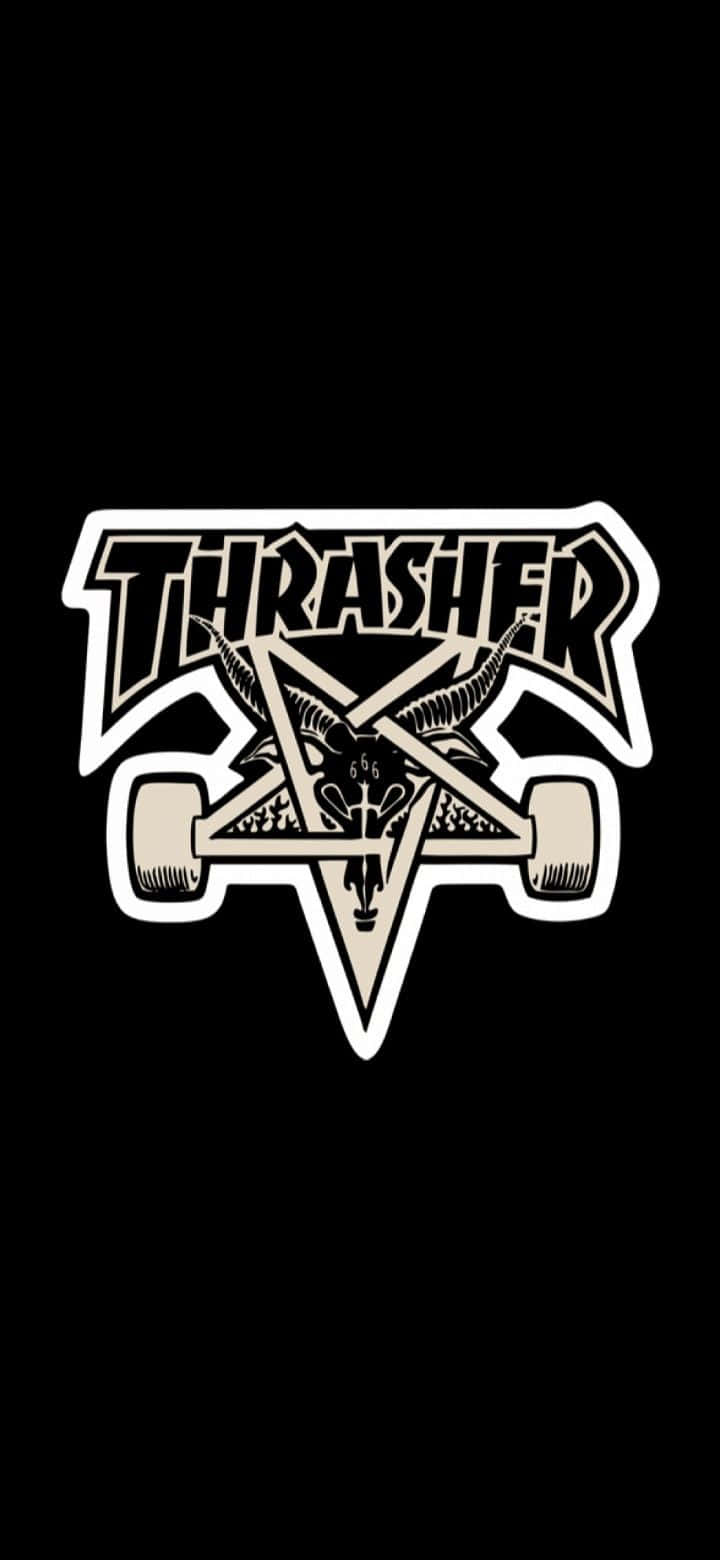 สติ๊กเกอร์โลโก้ Thrasher วอลเปเปอร์