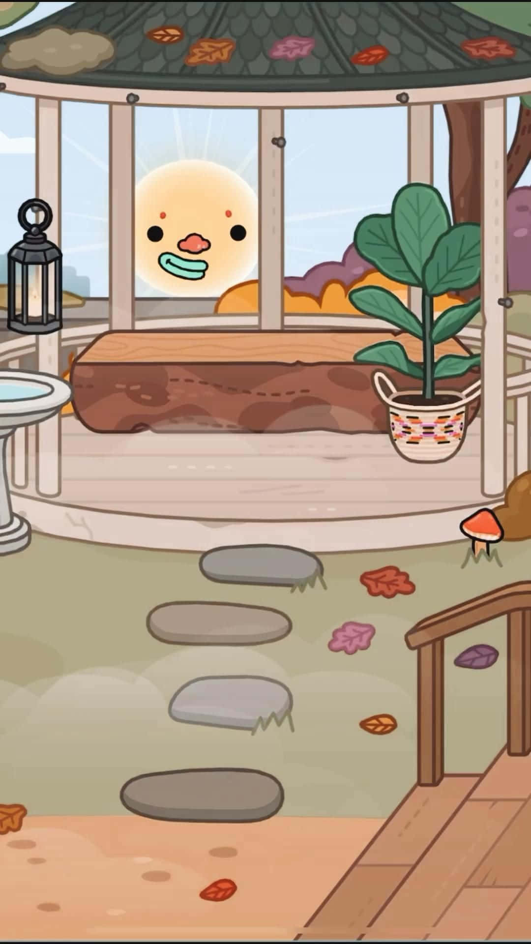 สวนสวยสไตล์อาร์ตใน Toca Life วอลเปเปอร์