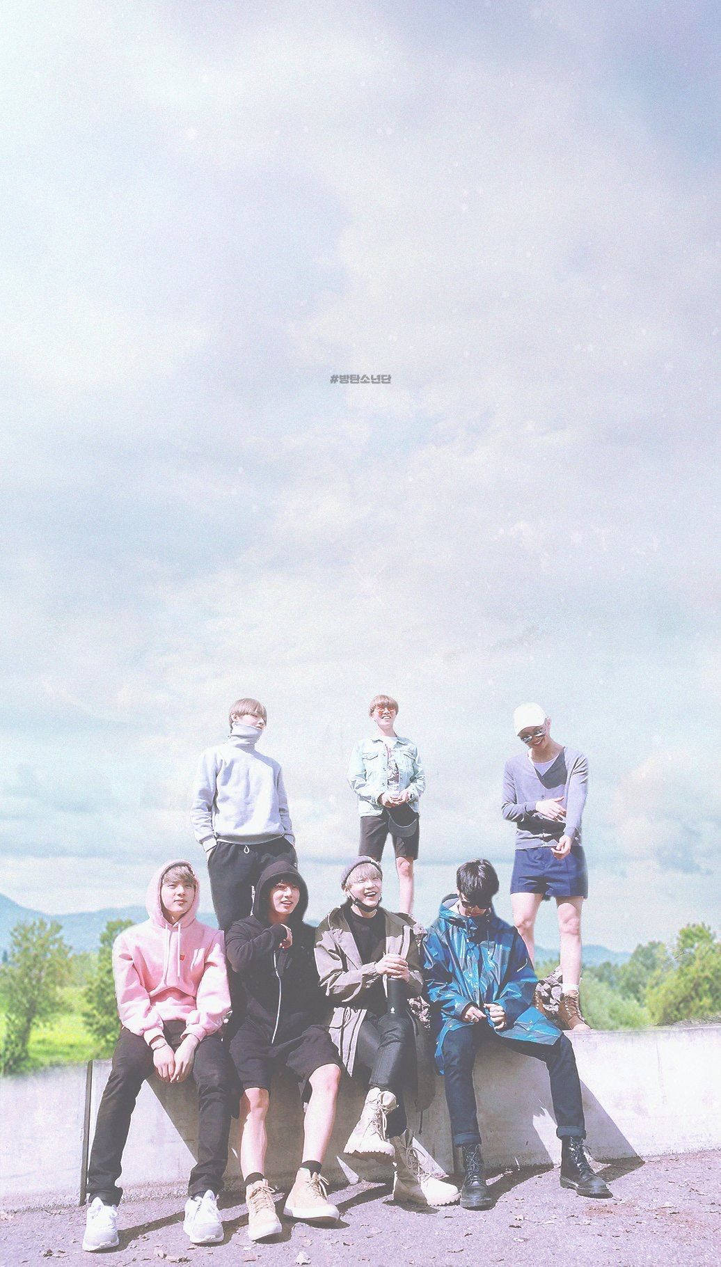 สวยงาม Bts มีความสุขร่วมกัน วอลเปเปอร์