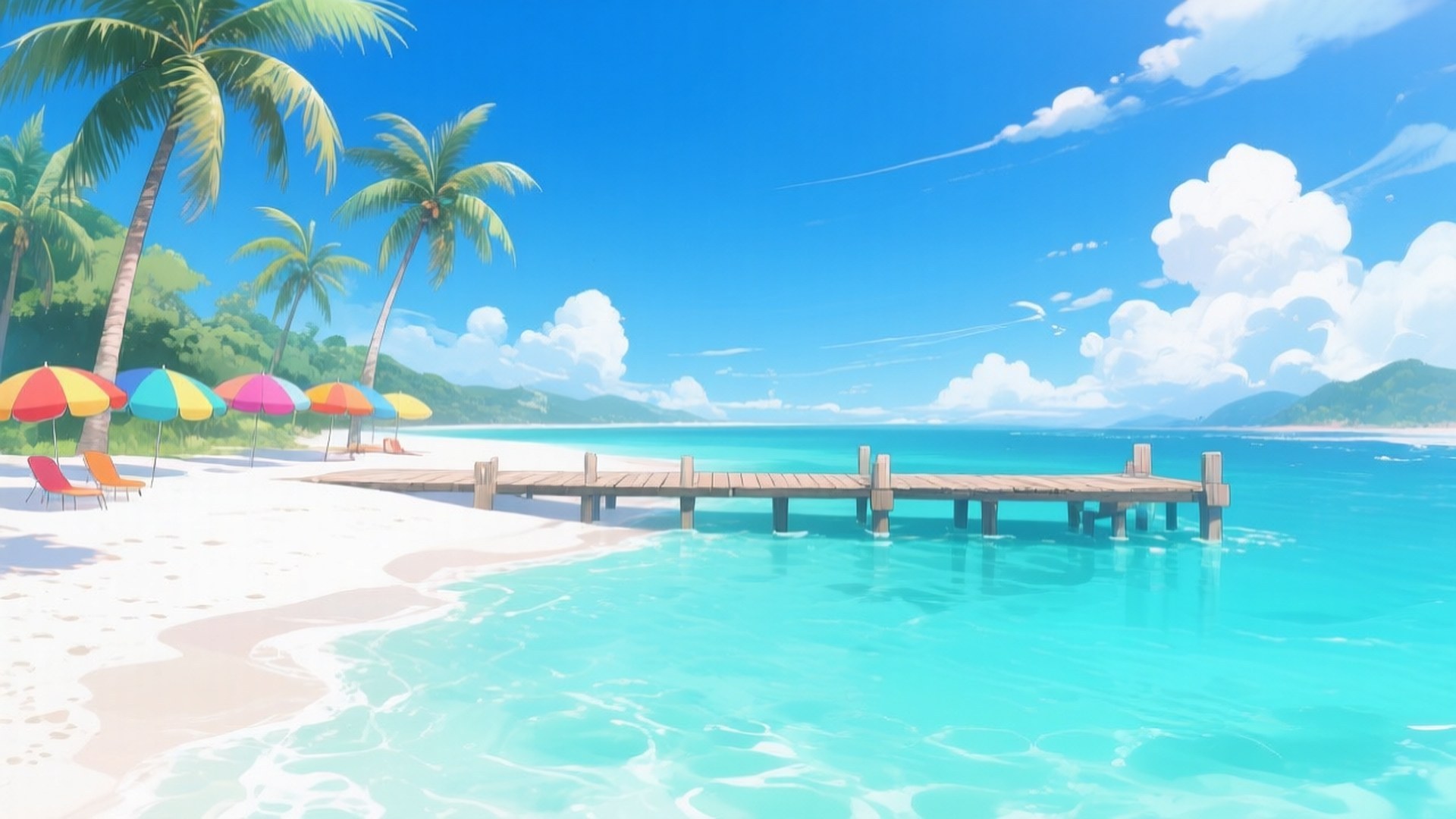 สวรรค์ชายหาดเขตร้อน วอลเปเปอร์