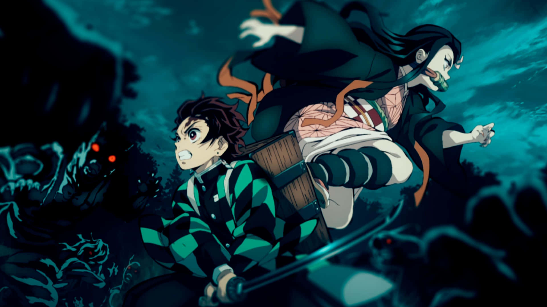 พื้นหลัง Demon Slayer 4K — ดาบพิฆาตอสูร 4K GIF วอลเปเปอร์