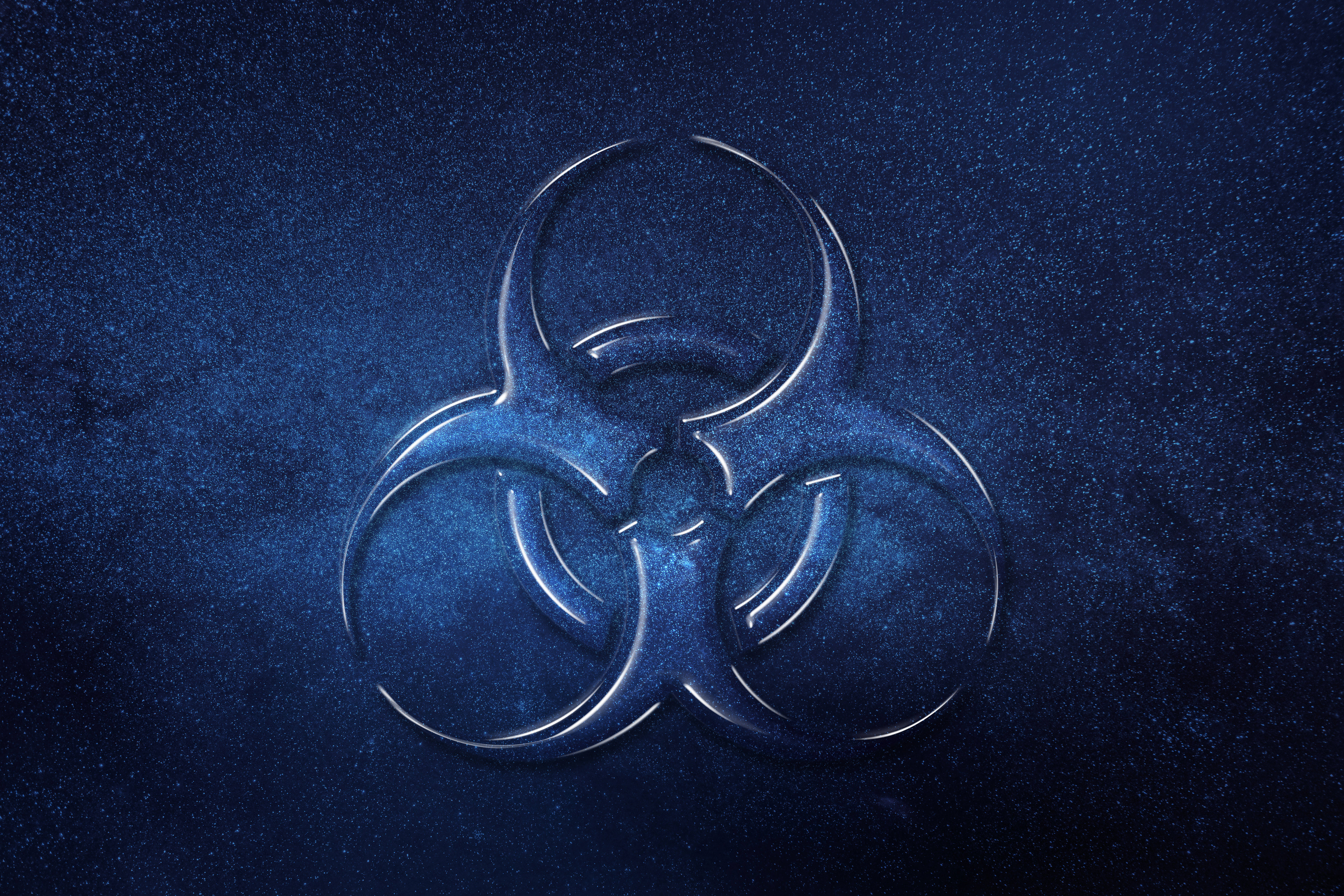 สัญลักษณ์ทางการแพทย์ Biohazard วอลเปเปอร์