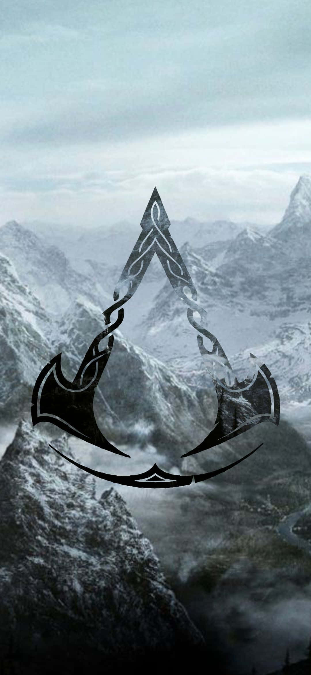 Android พื้นหลังสัญลักษณ์ Assassin's Creed Valhalla วอลเปเปอร์