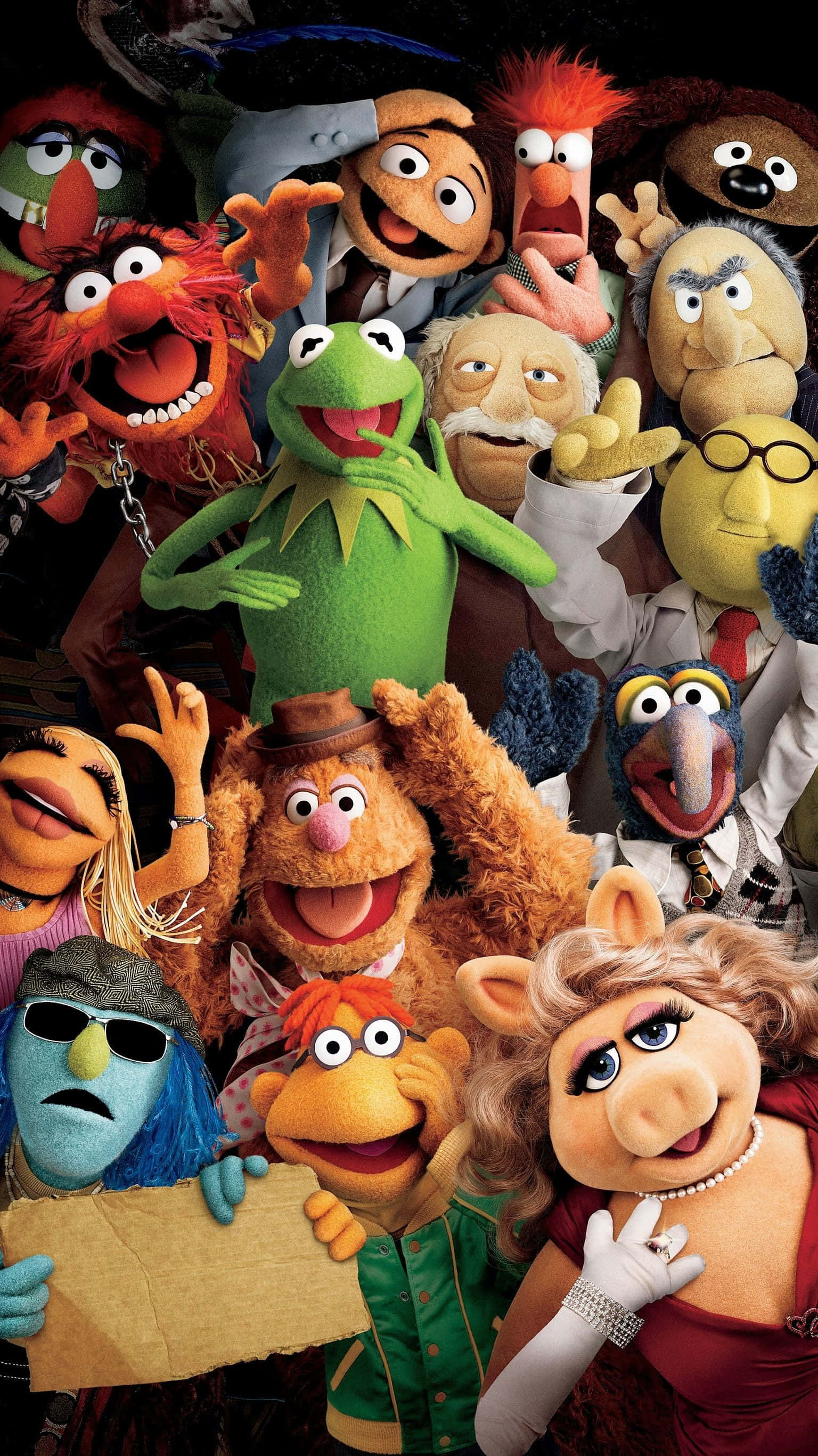 สัตว์ประหลาด Muppet ในท่าแอ็คชั่น วอลเปเปอร์