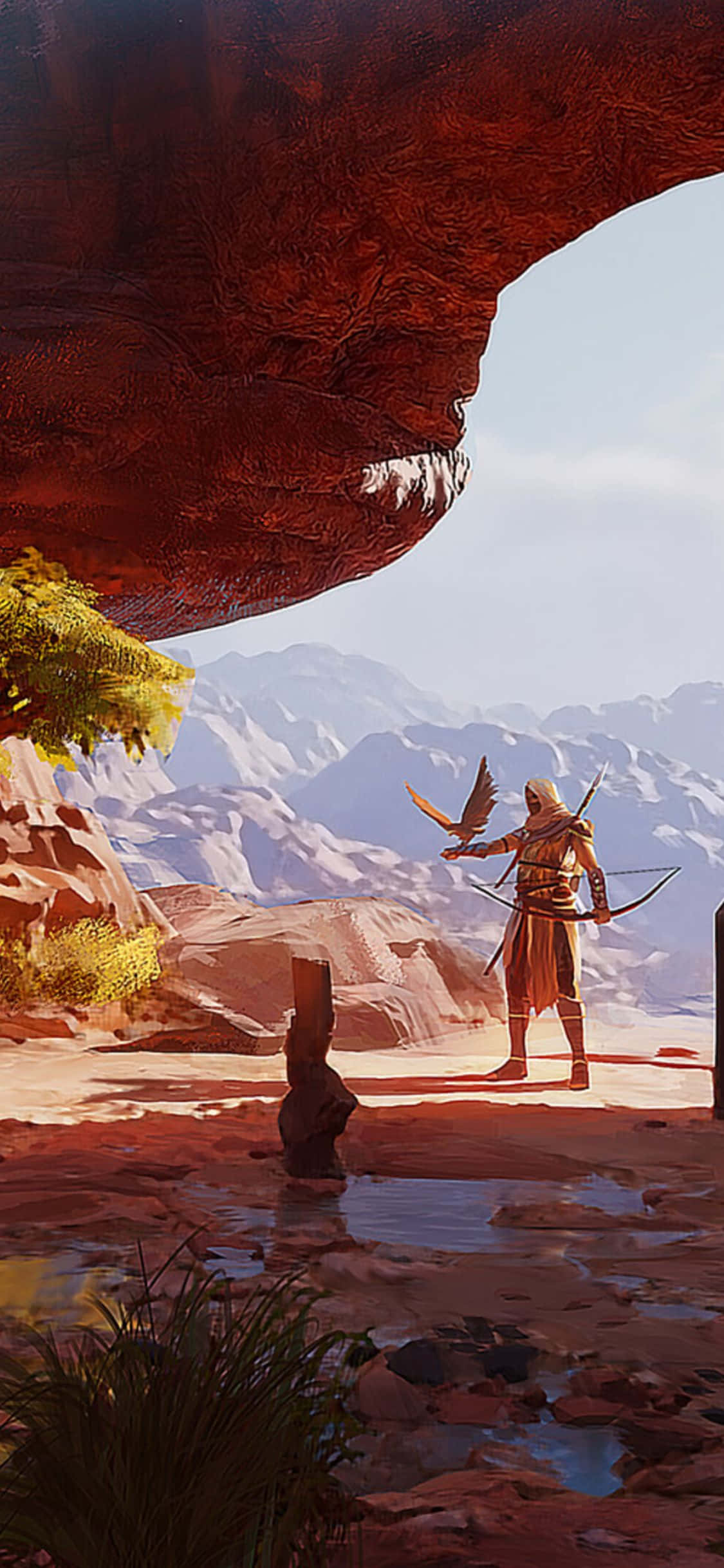 สัมผัสการผจญภัยของ Assassin's Creed Origins บน iPhone X ของคุณ วอลเปเปอร์
