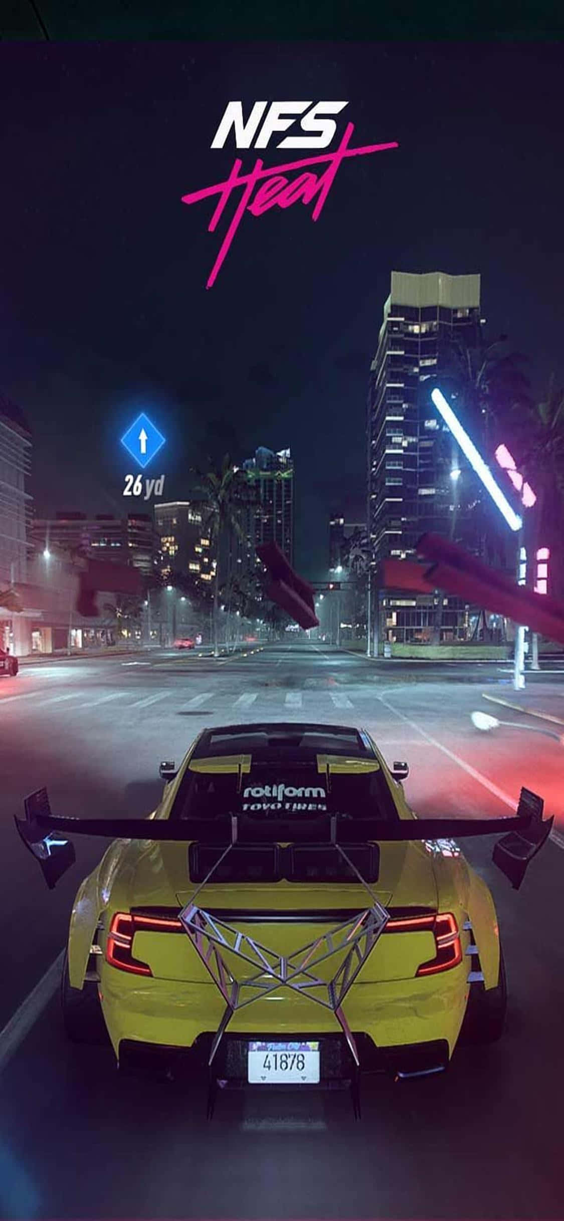 เพลิดเพลินกับการขับขี่สุดเร้าใจกับ Need for Speed Heat บน iPhone Xs ของคุณ วอลเปเปอร์