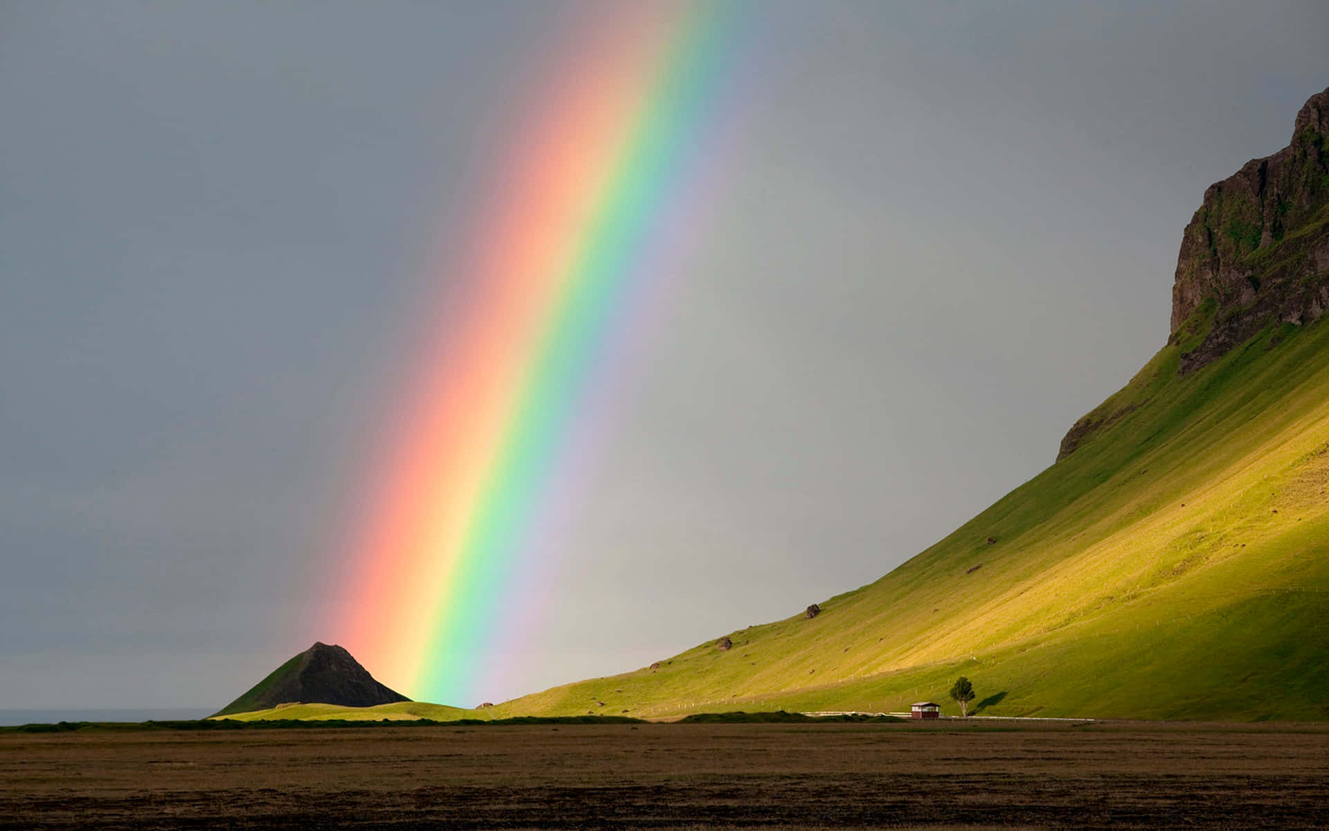 สัมผัสสีสันสดใสของพื้นหลังสุนทรียภาพสายรุ้งอันน่าทึ่ง วอลเปเปอร์