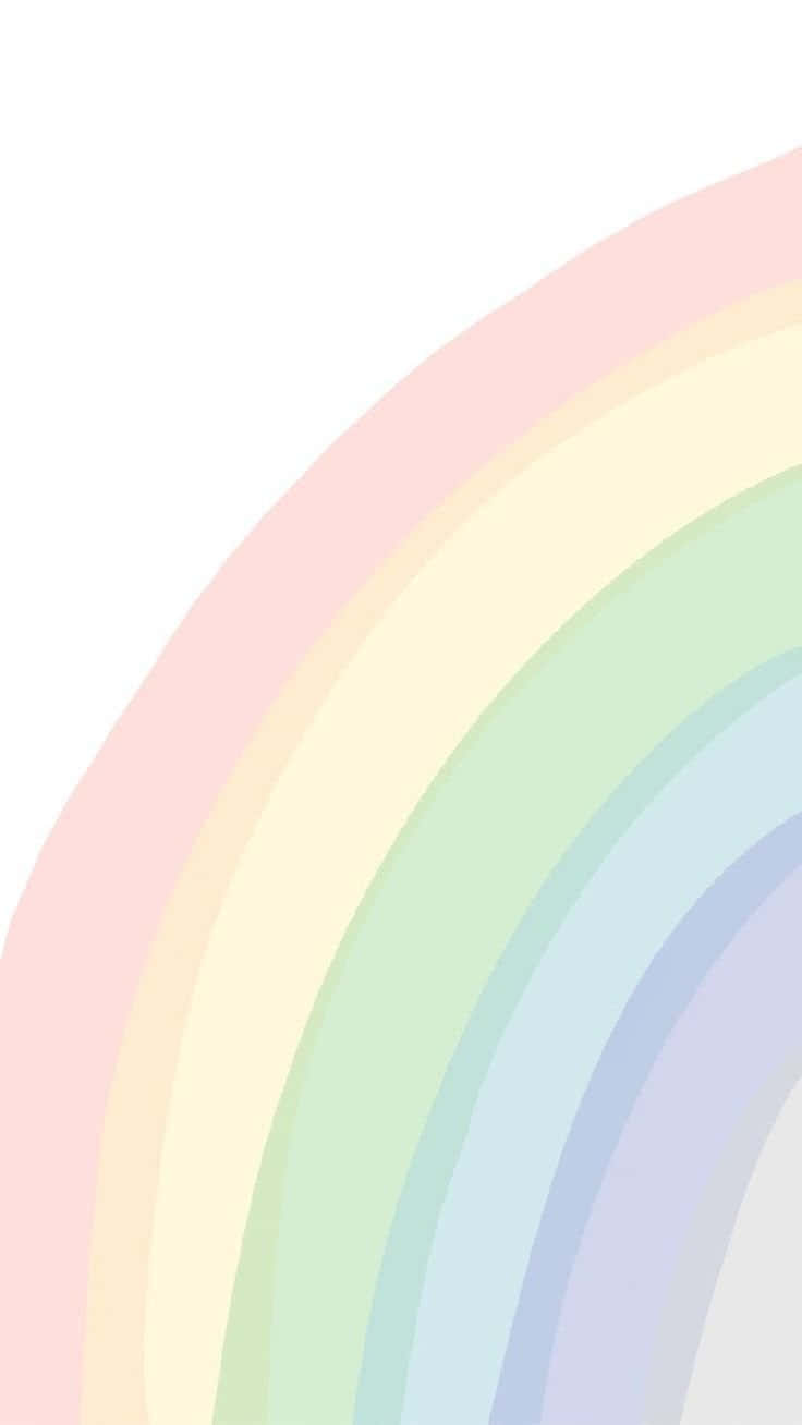สายรุ้งบนพื้นหลังสีขาว วอลเปเปอร์