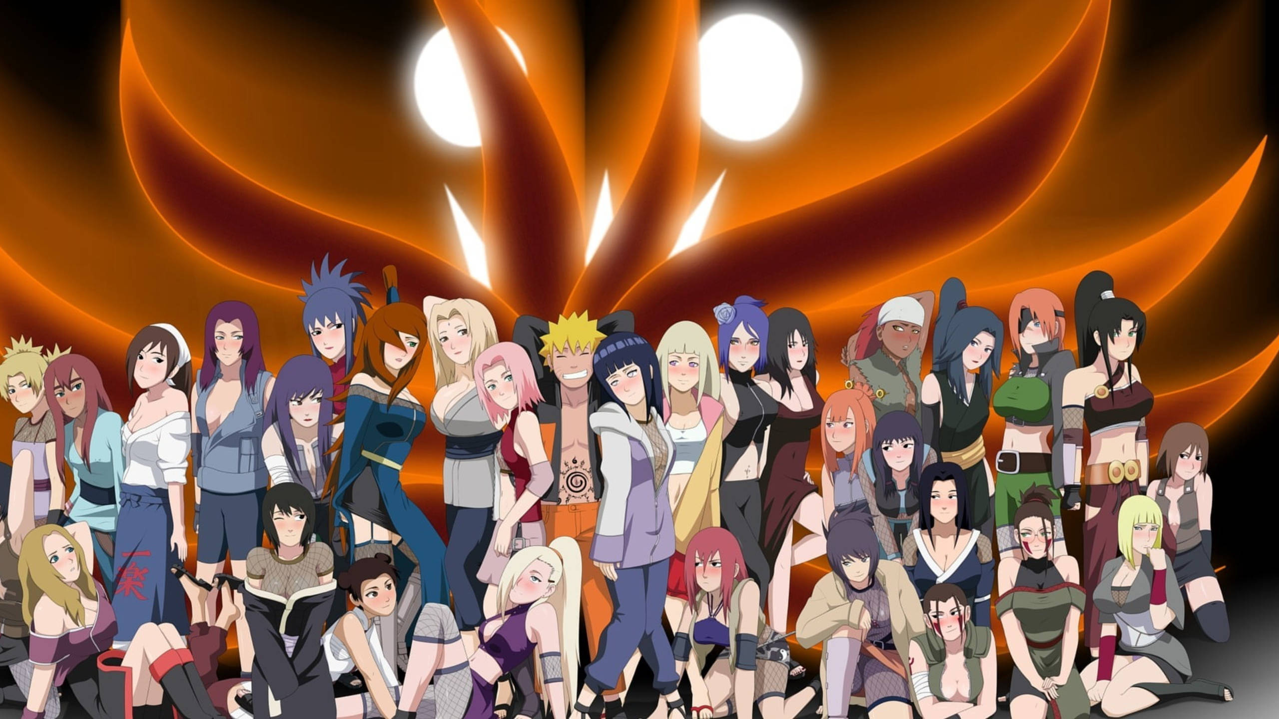 สาวนินจาทั้งหมดจากนารูโตะ วอลเปเปอร์
