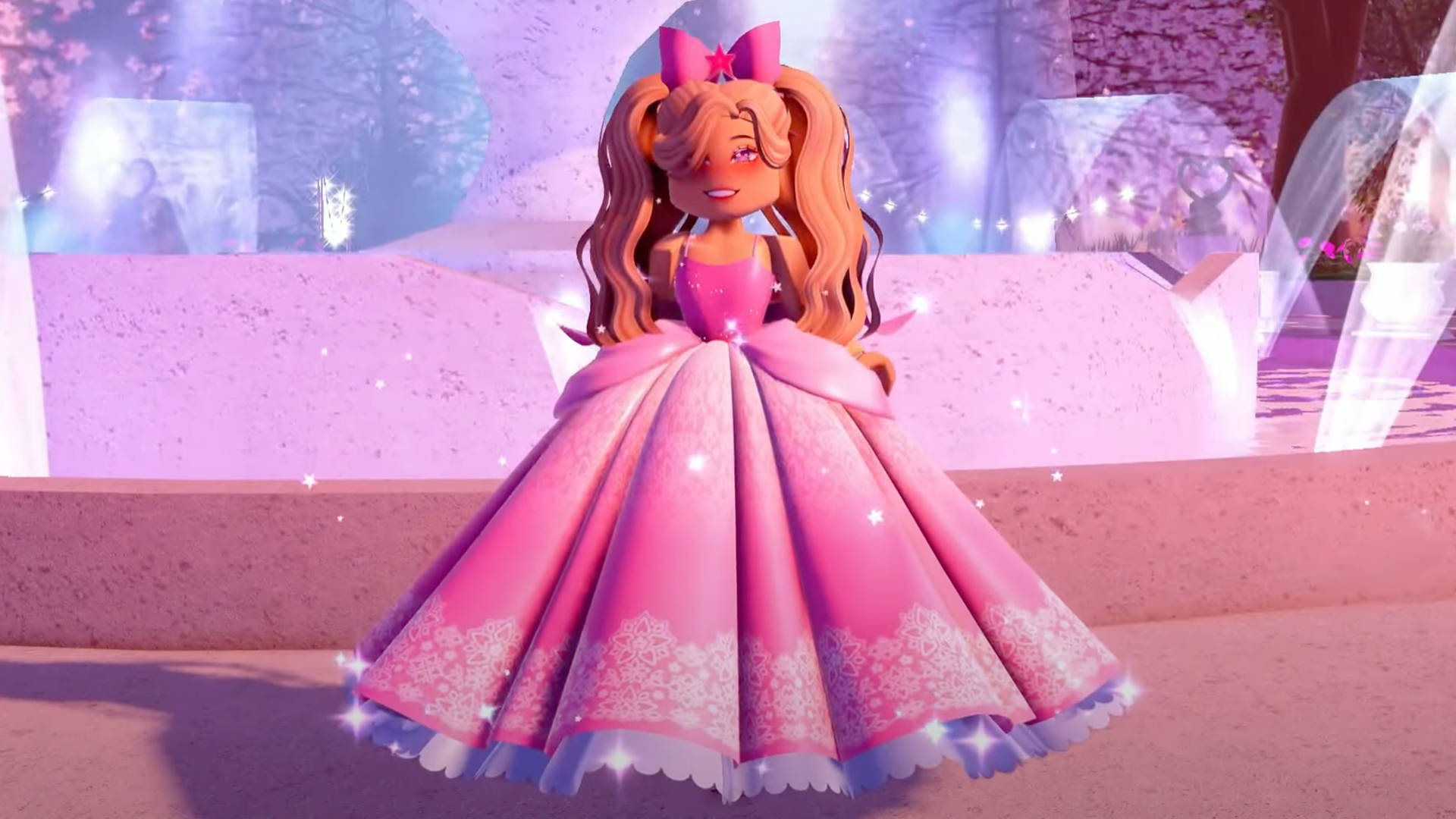 สาวน้อยหน้าแดงใน Roblox Royale High วอลเปเปอร์
