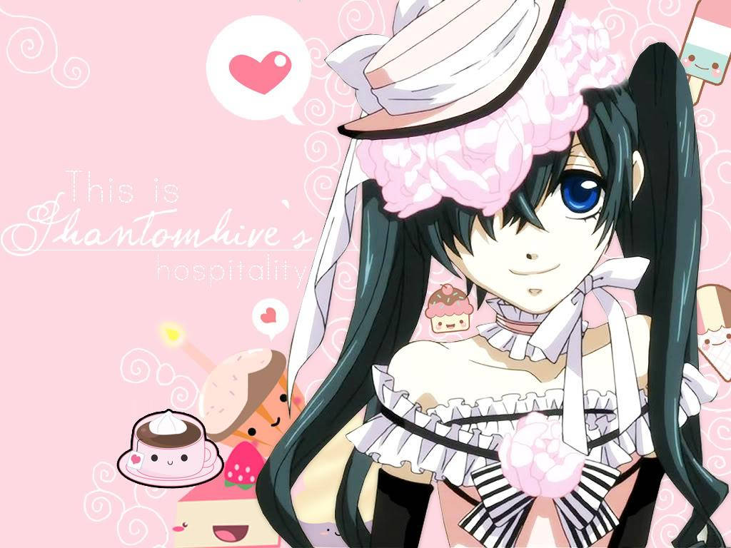 สาวน้อยอนิเมะน่ารัก Ciel Phantomhive วอลเปเปอร์