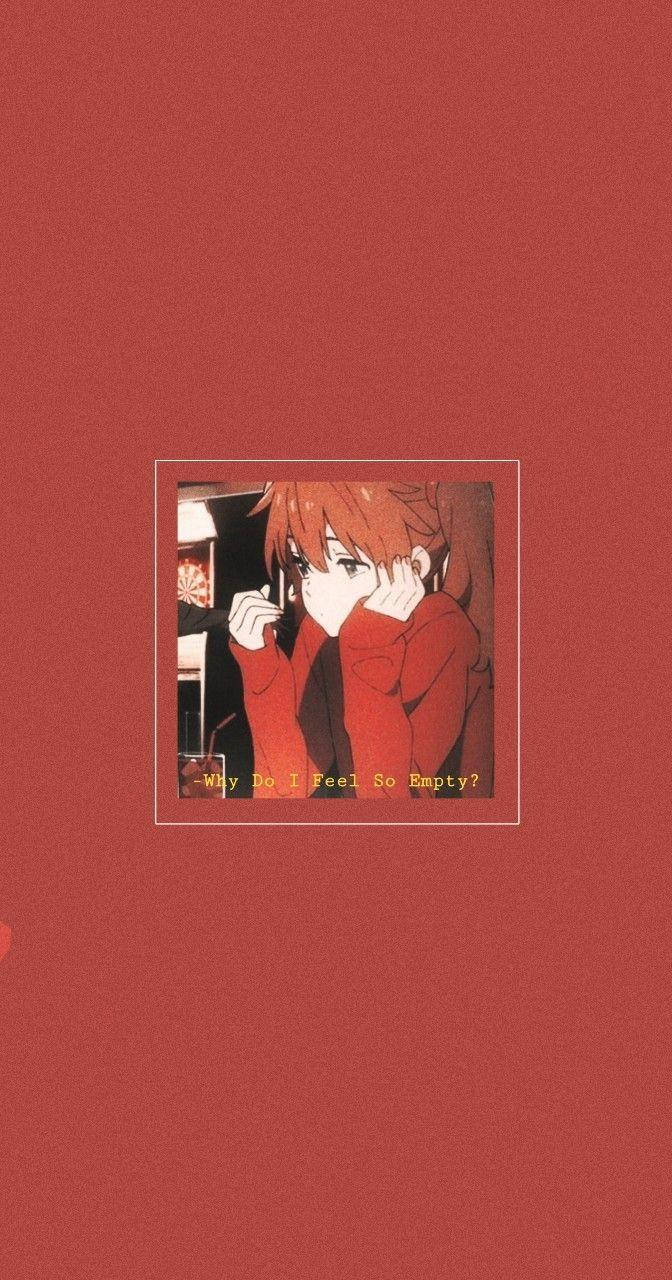 สาวผมแดงน่ารักสไตล์อนิเมะ PFP วอลเปเปอร์