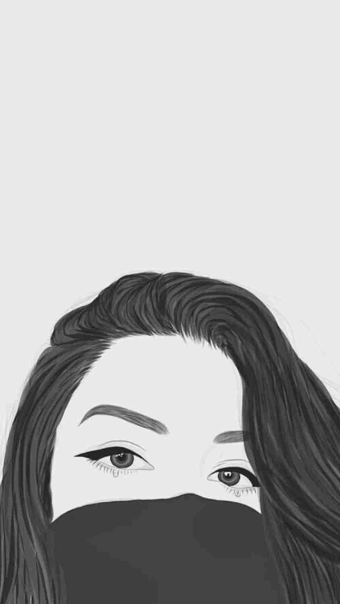 สาวสวยมีเสน่ห์จ้องมองไปในระยะไกล วอลเปเปอร์