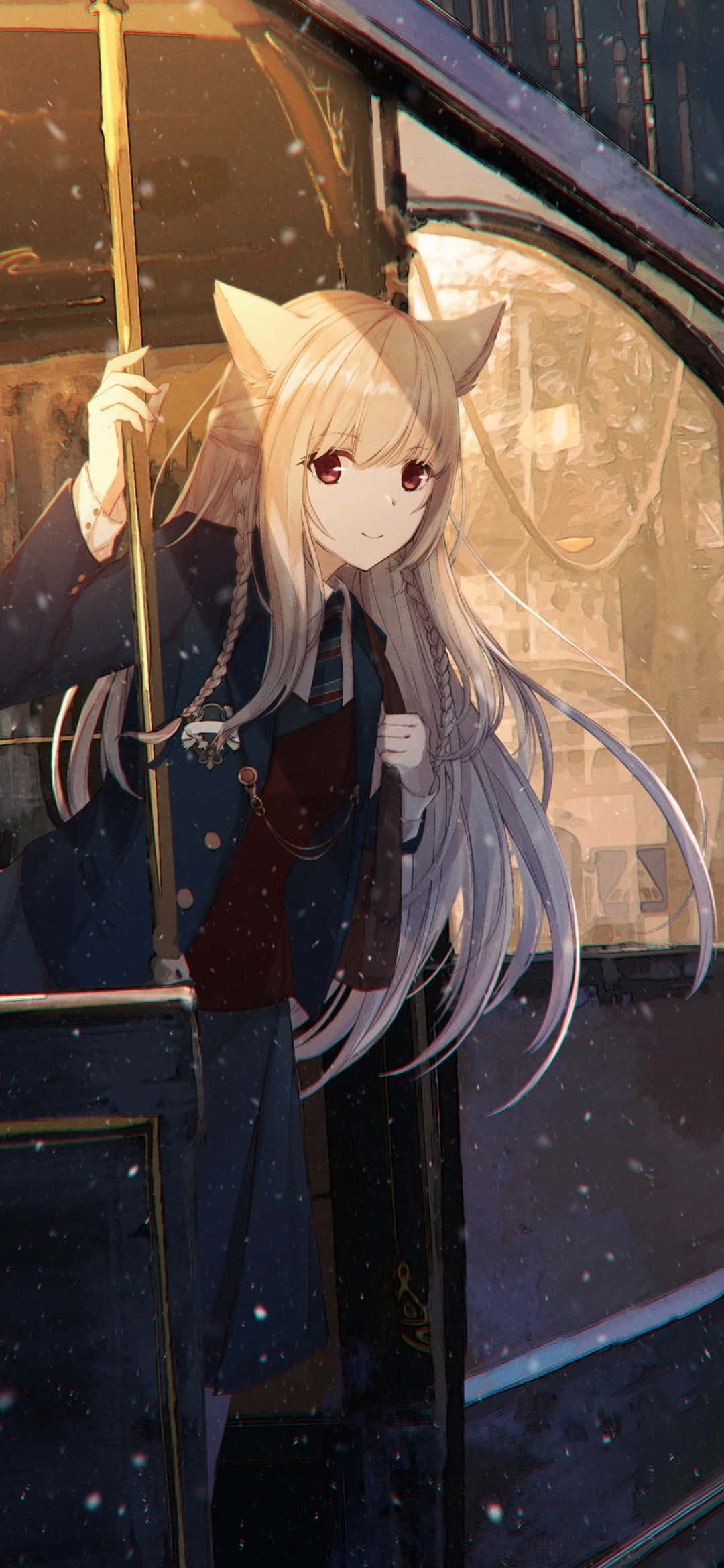 สาวหุ่นจิ้งจอกสุดเท่ในรถบัส วอลเปเปอร์
