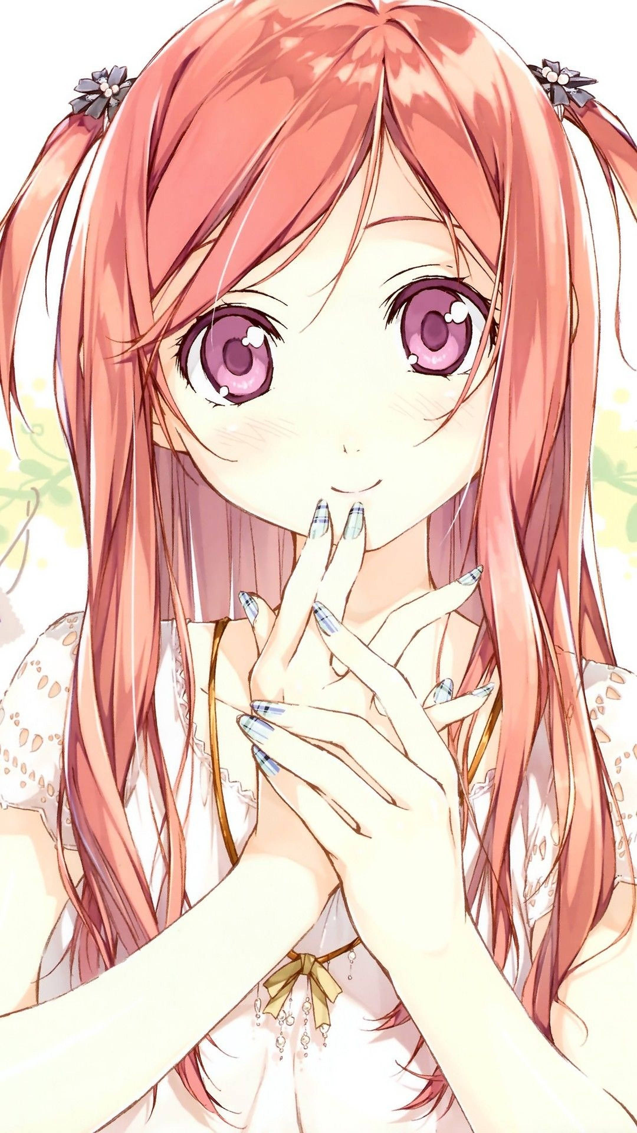 สาวอนิเมะตากวางไอโฟน วอลเปเปอร์