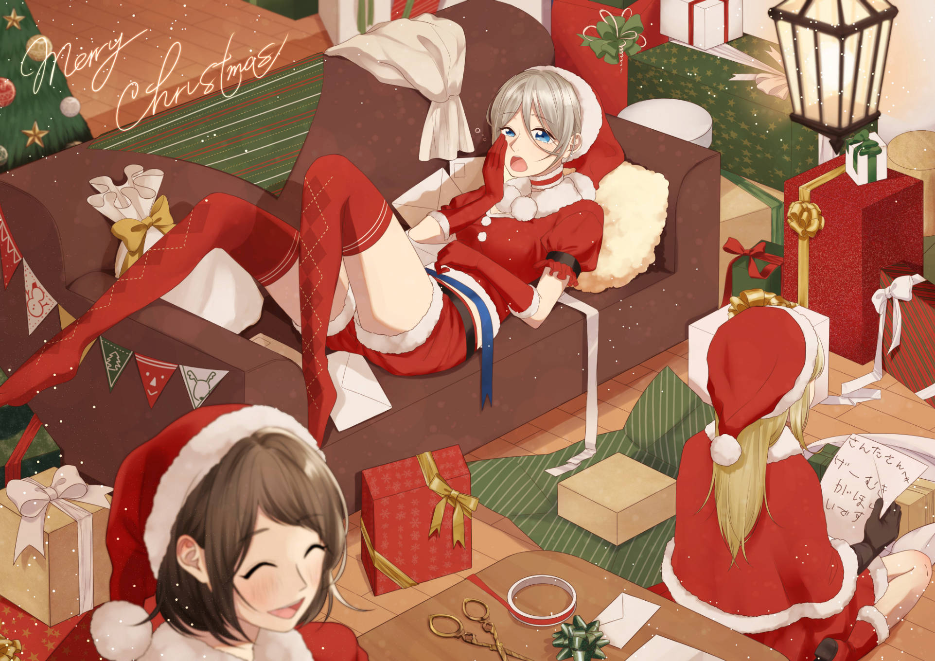สาวอนิเมะผู้ช่วยคริสต์มาส วอลเปเปอร์