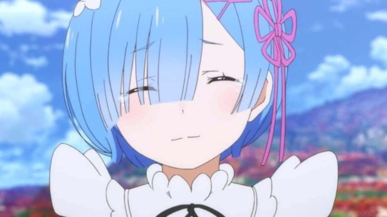 สาวอนิเมะยิ้มกริน วอลเปเปอร์