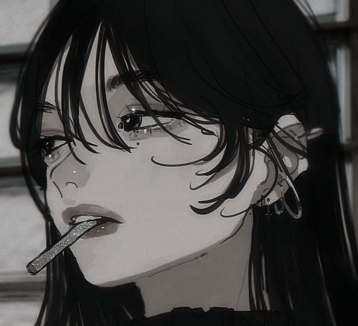 สาวอนิเมะสูบบุหรี่ — สาวอนิเมะ วอลเปเปอร์