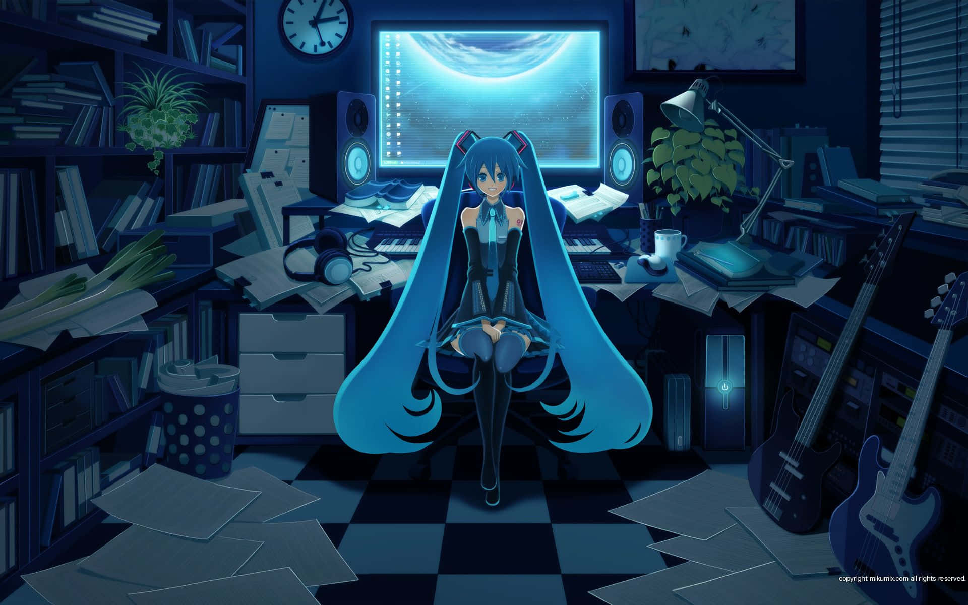สาวเกมเมอร์น่ารักในห้องรก วอลเปเปอร์