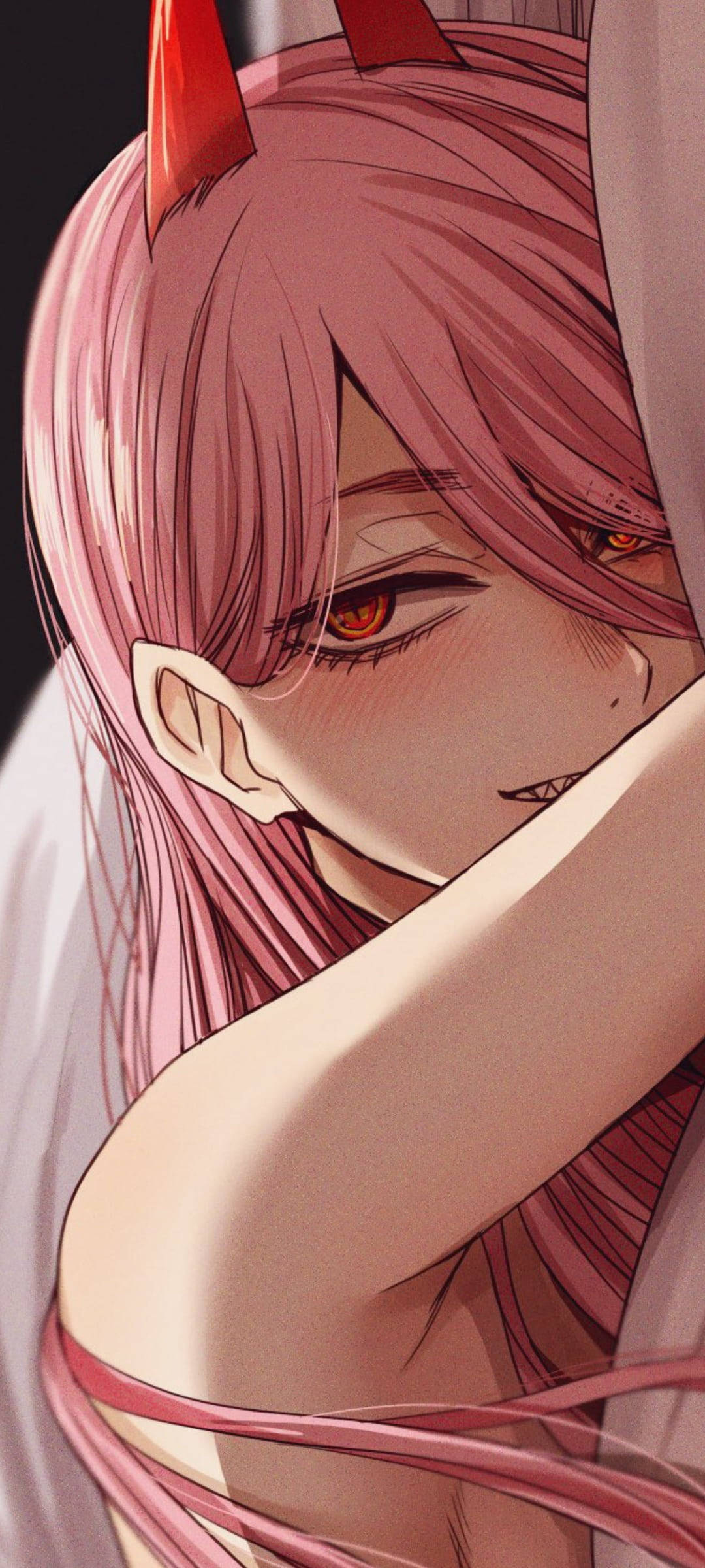 สาวแอนิเมะสุดแซ่บสีชมพูมีเขา วอลเปเปอร์