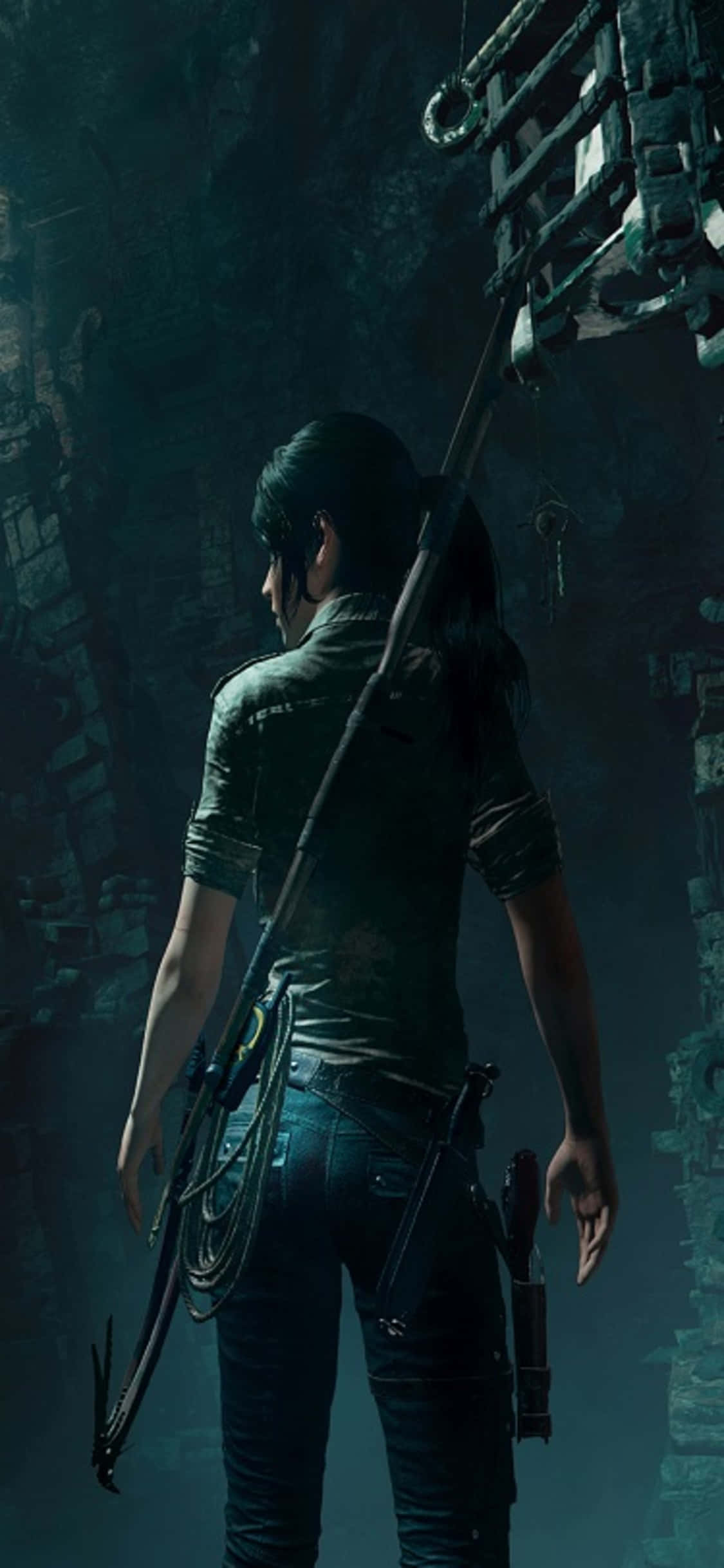 สำรวจส่วนลึกของ Shadow of the Tomb Raider บน iPhone X วอลเปเปอร์